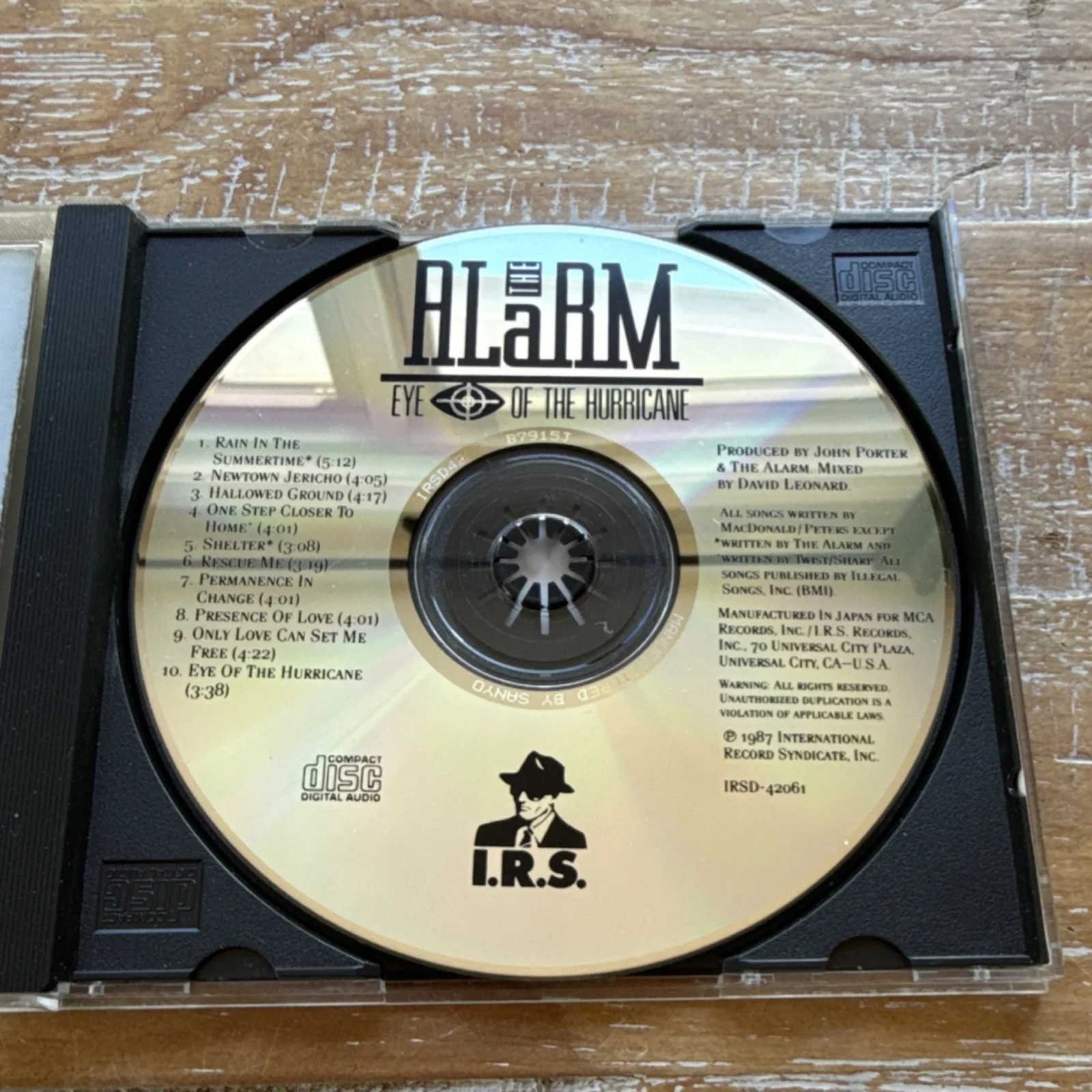 The Alarm: Eye of the Hurricane CD- Mike Peters Autograph Insert, image 5