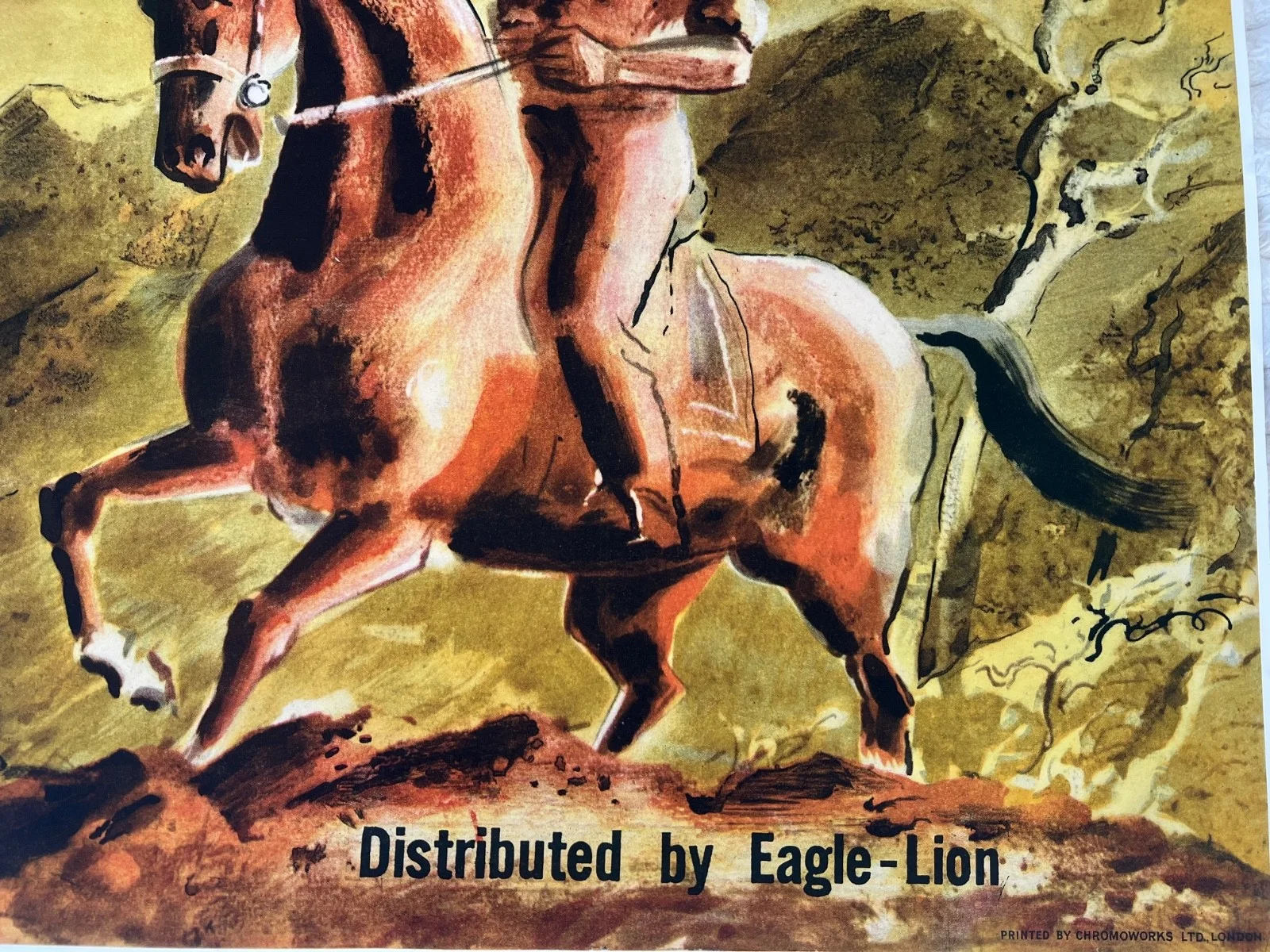 RARE 1946 Ealing Studios "The Overlanders" Original British Quad Poster, image 5