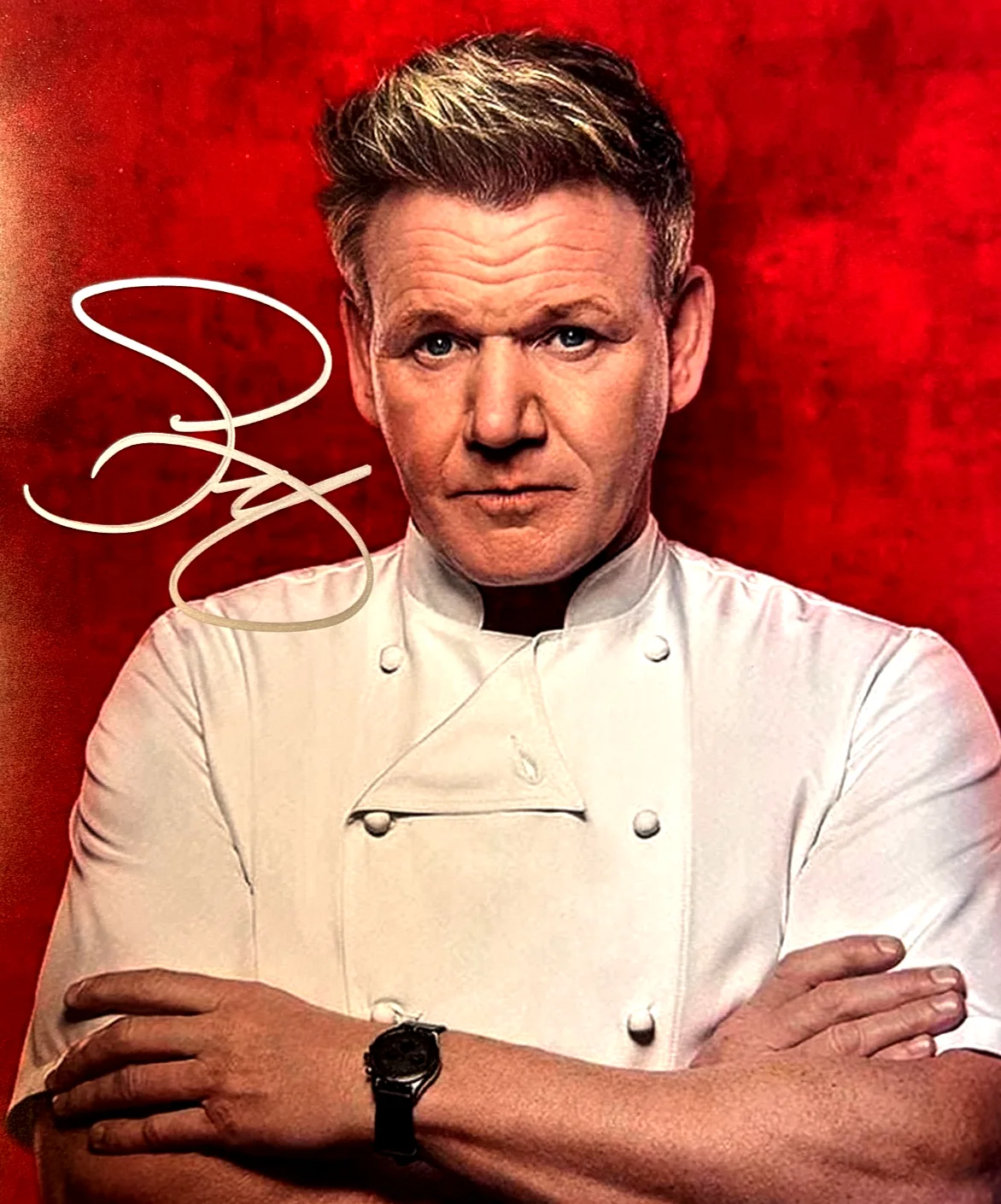 Gordon Ramsay — Gordon Ramsay (Chef) HELL'S KITCHEN Authentic Original Autograph GENUINE w/COA, image 3