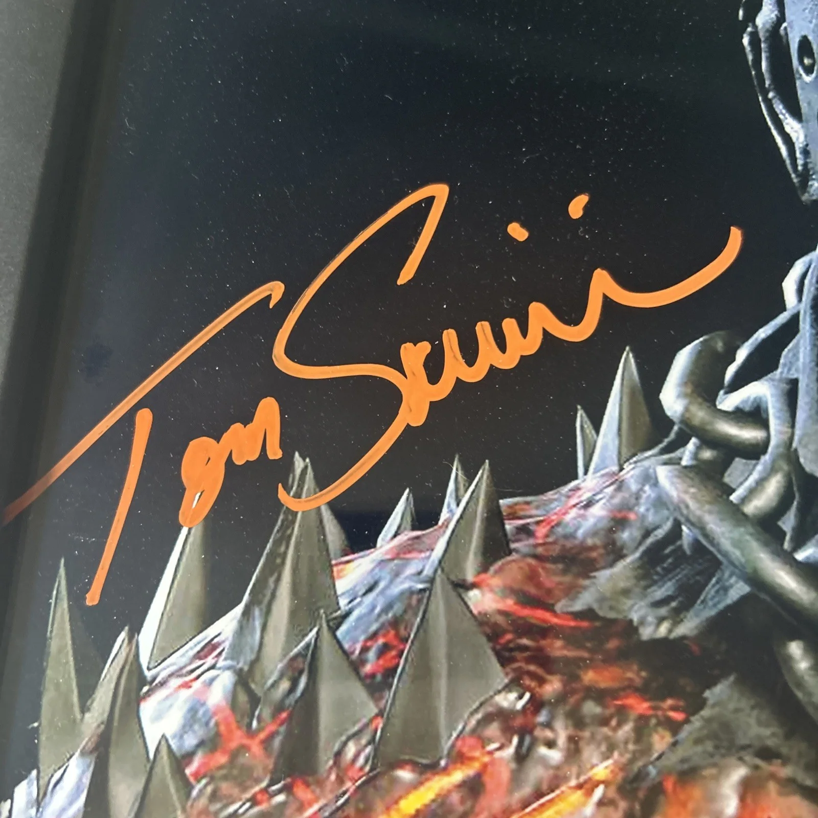 TOM SAVINI — Beckett Framed 13X10 Photo Jason Voorhees-TOM SAVINI Sign-auto-Friday the 13th, изображение 3