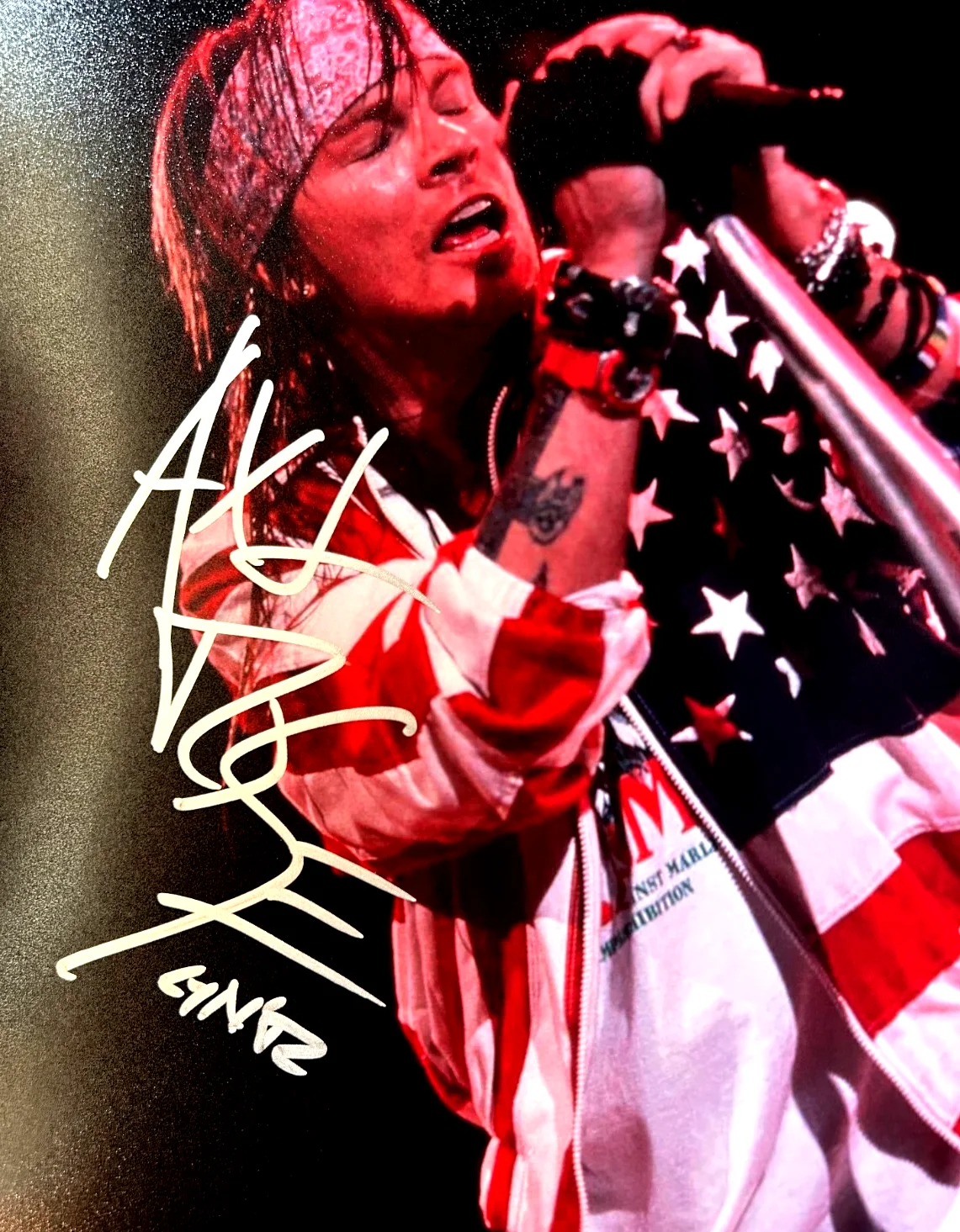 Axl Rose Signed Guns N' Roses Original 8x10" Authentic REAL Autograph w/COA, изображение 3