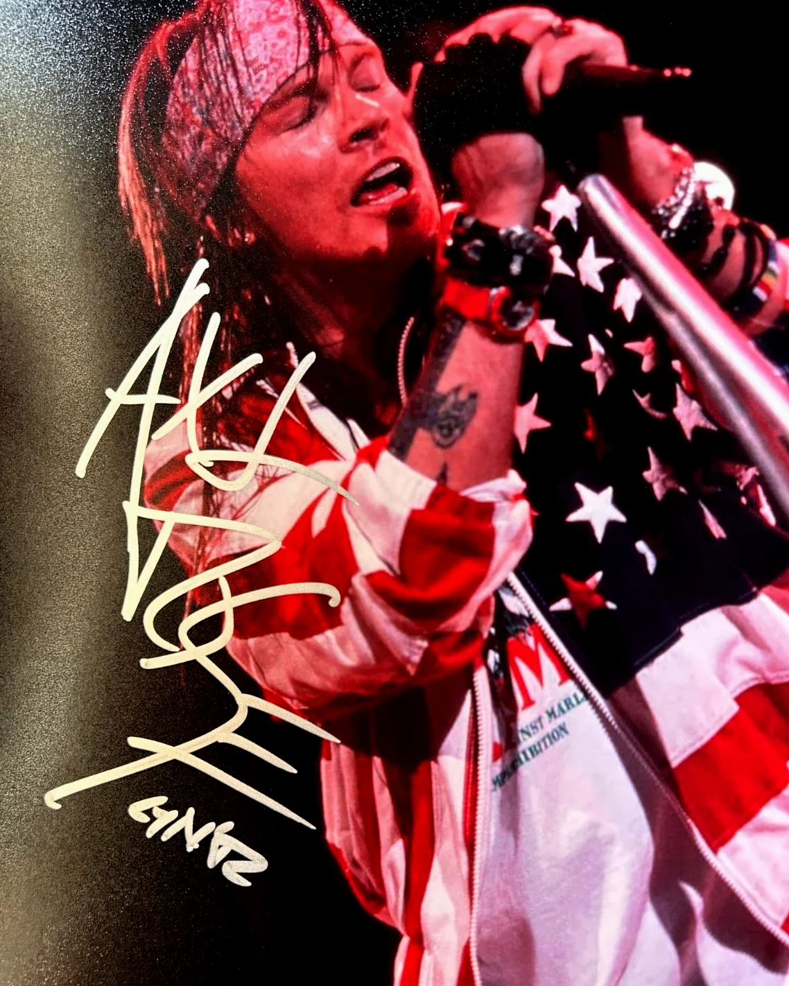 Axl Rose Signed Guns N' Roses Original 8x10" Authentic REAL Autograph w/COA, изображение 5