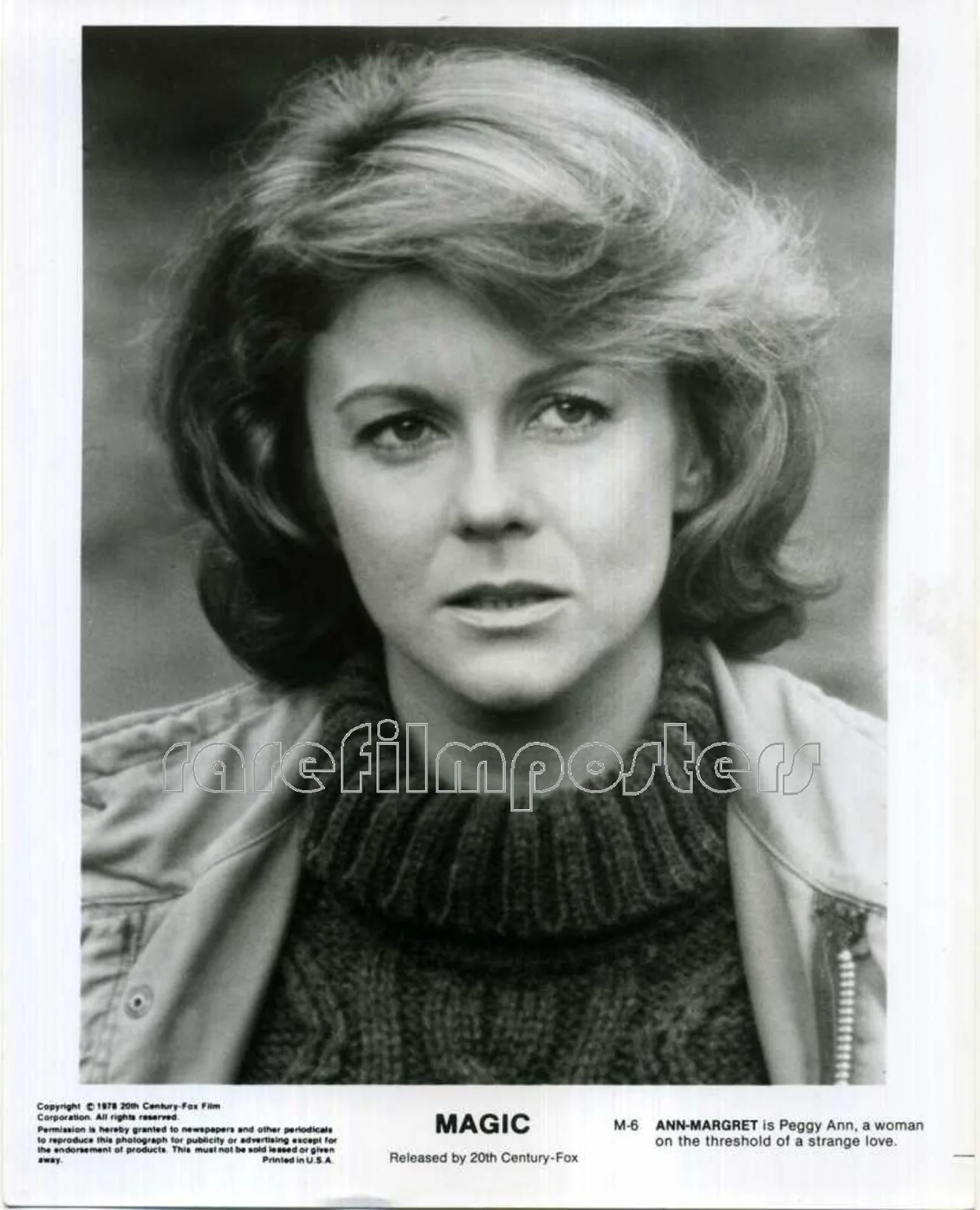 MAGIC 1978 ANN-MARGRET - Richard Attenborough 2 10x8 STILLS, image 2