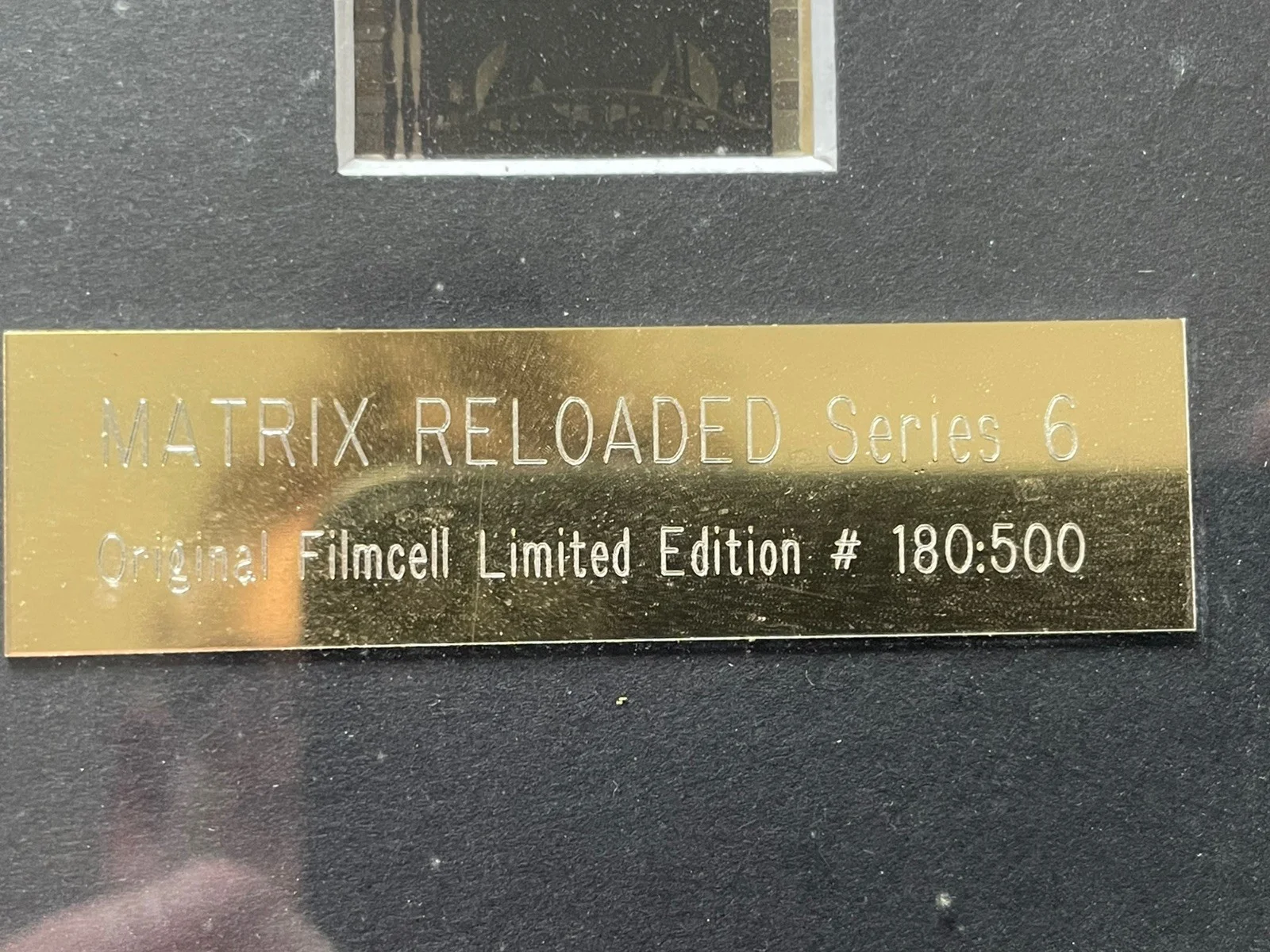 Matrix Reloaded Limited Edition Photo THE TWINS With Film Cell 180 of 500, изображение 2