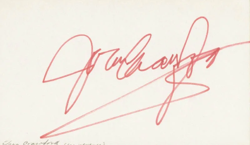 Steve Forrest, Joan Crawford — STEVE FORREST - AUTOGRAPH CO-SIGNED BY: JOAN CRAWFORD, image 2