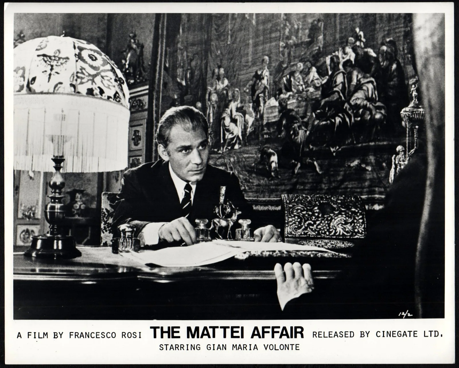 MATTEI AFFAIR 1972 Gian Maria Volonte - Francesco Rosi 2 10x8 STILLS, image 2