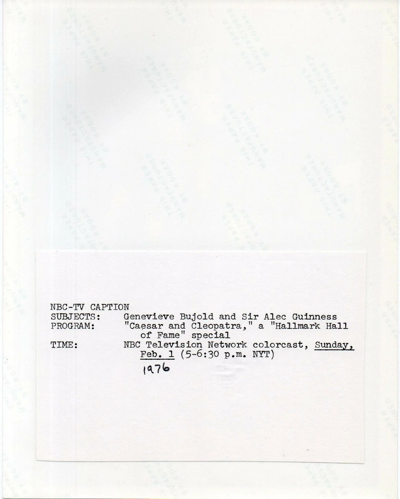 CAESAR AND CLEOPATRA 1976 Alec Guinness, Geneviève Bujold 9x7 STILL #11, изображение 2