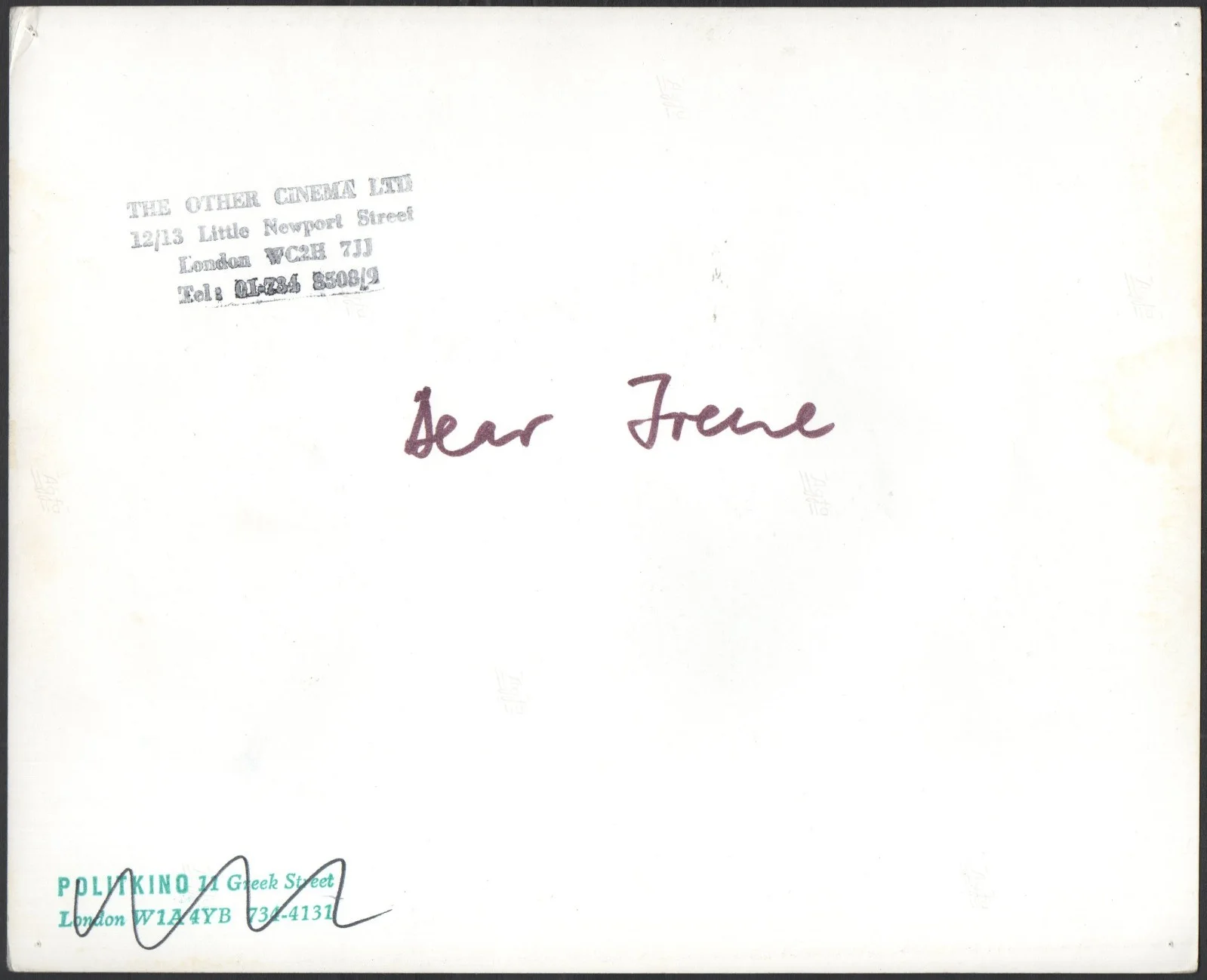 DEAR IRENE 1971 Christian Braad Thomsen Mette Knudsen, Steen Kaalø STILL, изображение 2