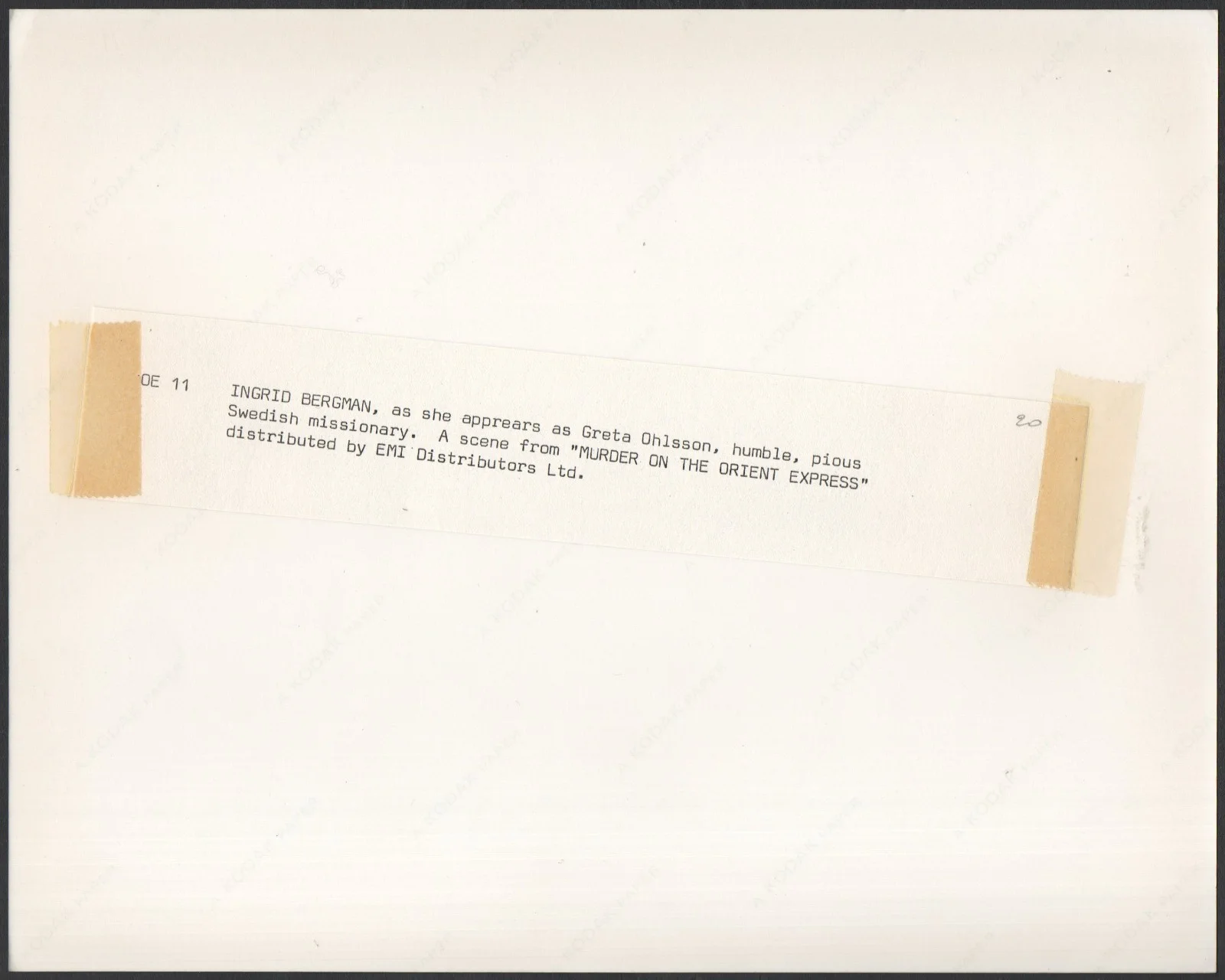MURDER ON THE ORIENT EXPRESS 1974 Ingrid Bergman, Agatha Christie 2 10x8 STILLS, изображение 3