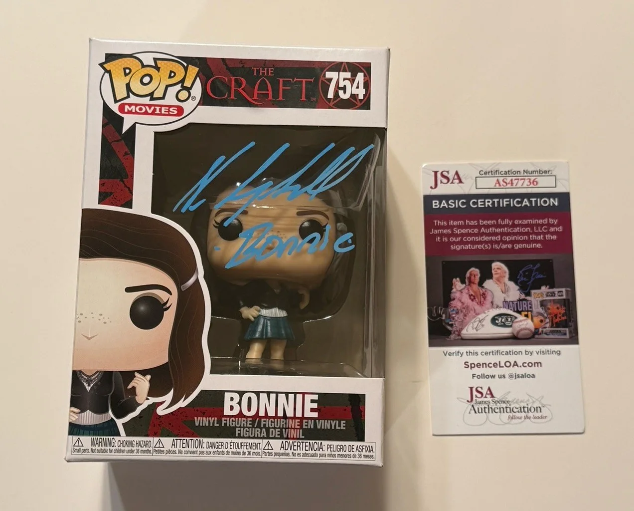 Neve Campbell — Neve Campbell SIGNED The Craft FUNKO POP Bonnie EXACT PROOF JSA COA Scream B, изображение 2
