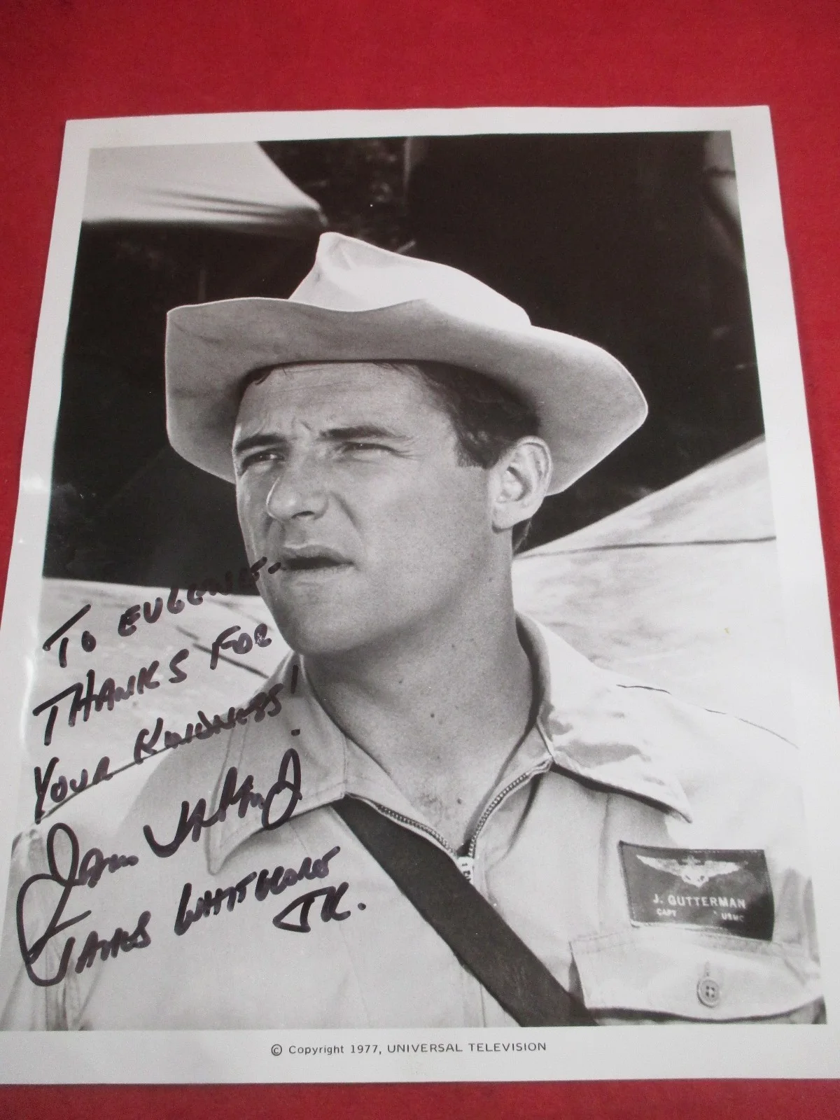 James allen Whitmore Jr — 8x10 Autographed Photo & Black SHEEP James Allen Whitmore Jr. 1977, изображение 5
