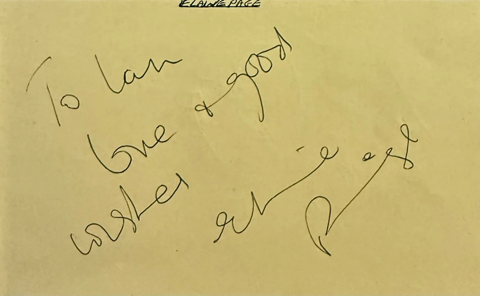 Elaine Paige — ELAINE PAIGE Signed Autographed 3"x 5" ALBUM PAGE A Midsummer Night's Dream CATS, изображение 3