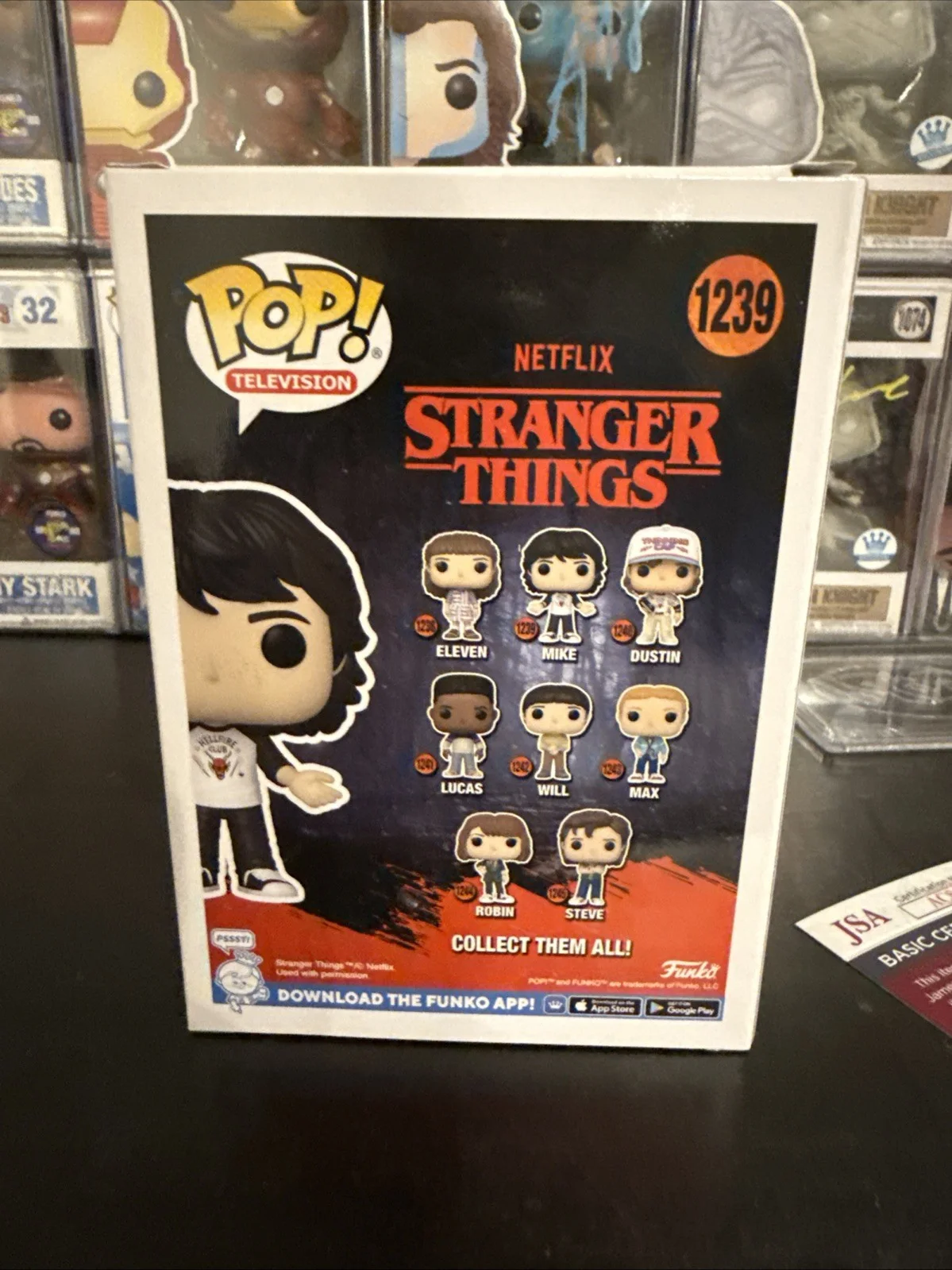 Finn Wolfhard — Finn Wolfhard Autographed Mike Stranger Things Funko Pop 1239 Jsa Certified, изображение 3