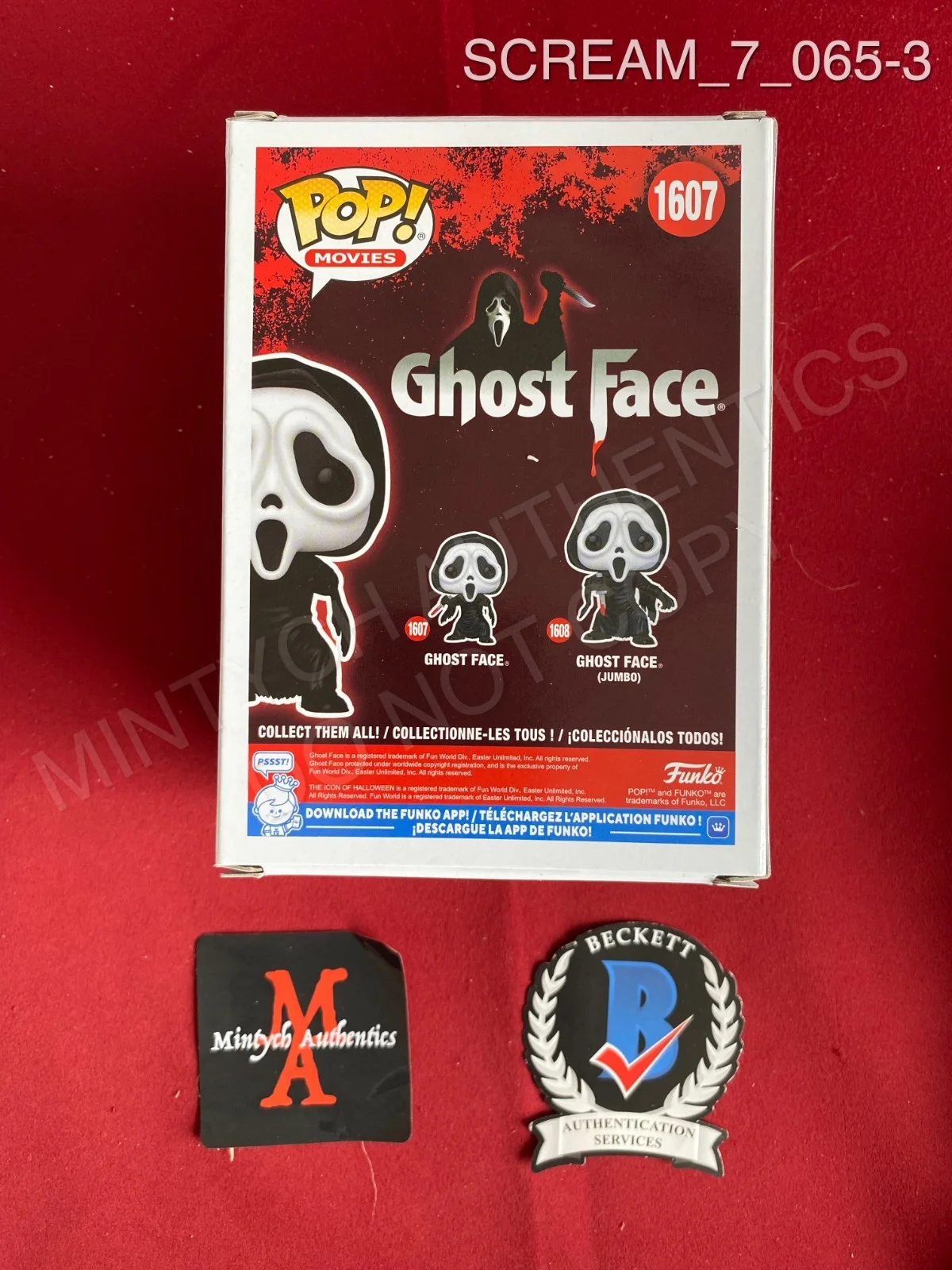 Ethan Embry, Kraig Dane — Ethan Embry Kraig Dane dual signed Ghost Face Funko Pop #1607 Scream 7 Beckett, изображение 3