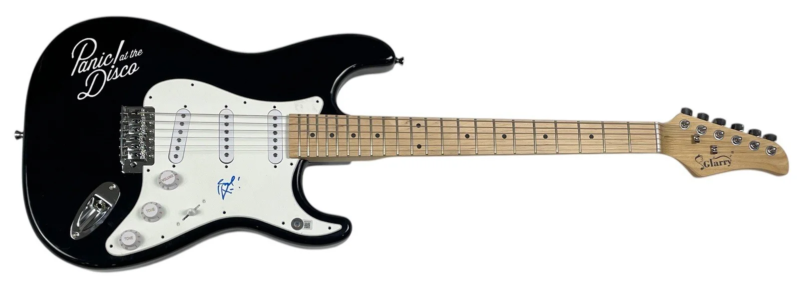 Panic! At The Disco Brendon Urie Signed Autograph Electric Guitar Beckett COA, изображение 2