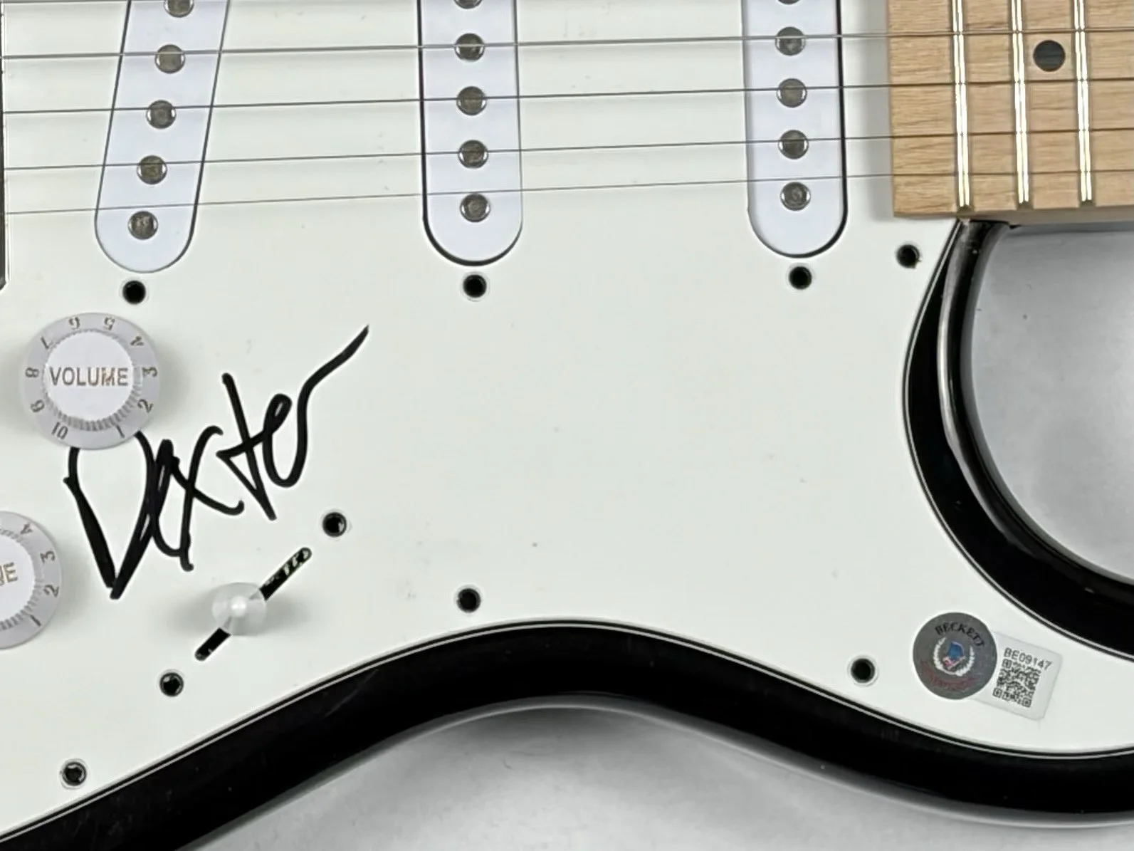 Dexter Holland THE OFFSPRING Signed Autograph Electric Guitar Singer Beckett COA, image 5