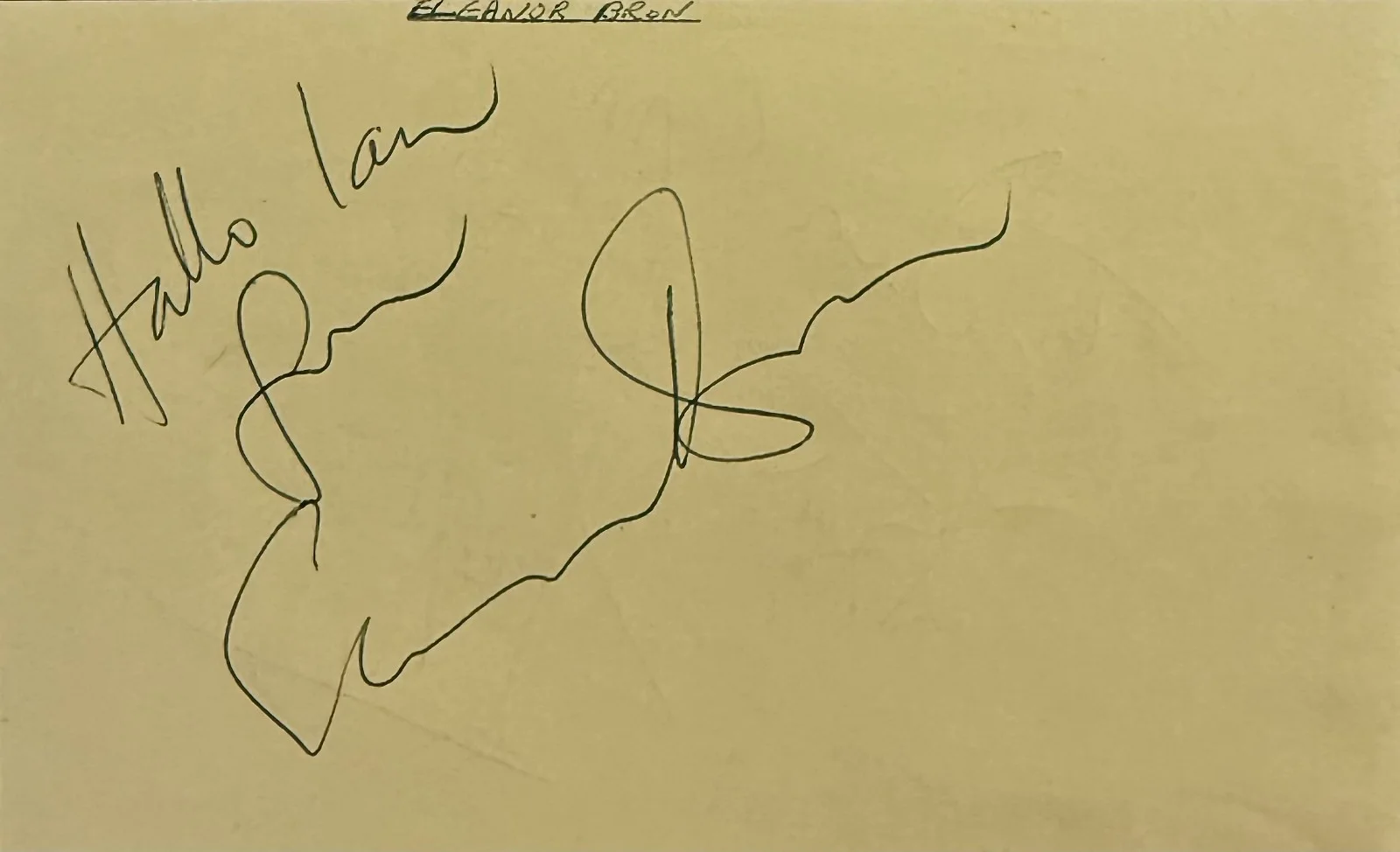Eleanor Bron, Joe Brown — ELEANOR BRON & JOE BROWN Dual Signed Autographed 3x5 ALBUM PAGE Help! Bedazzled, image 3