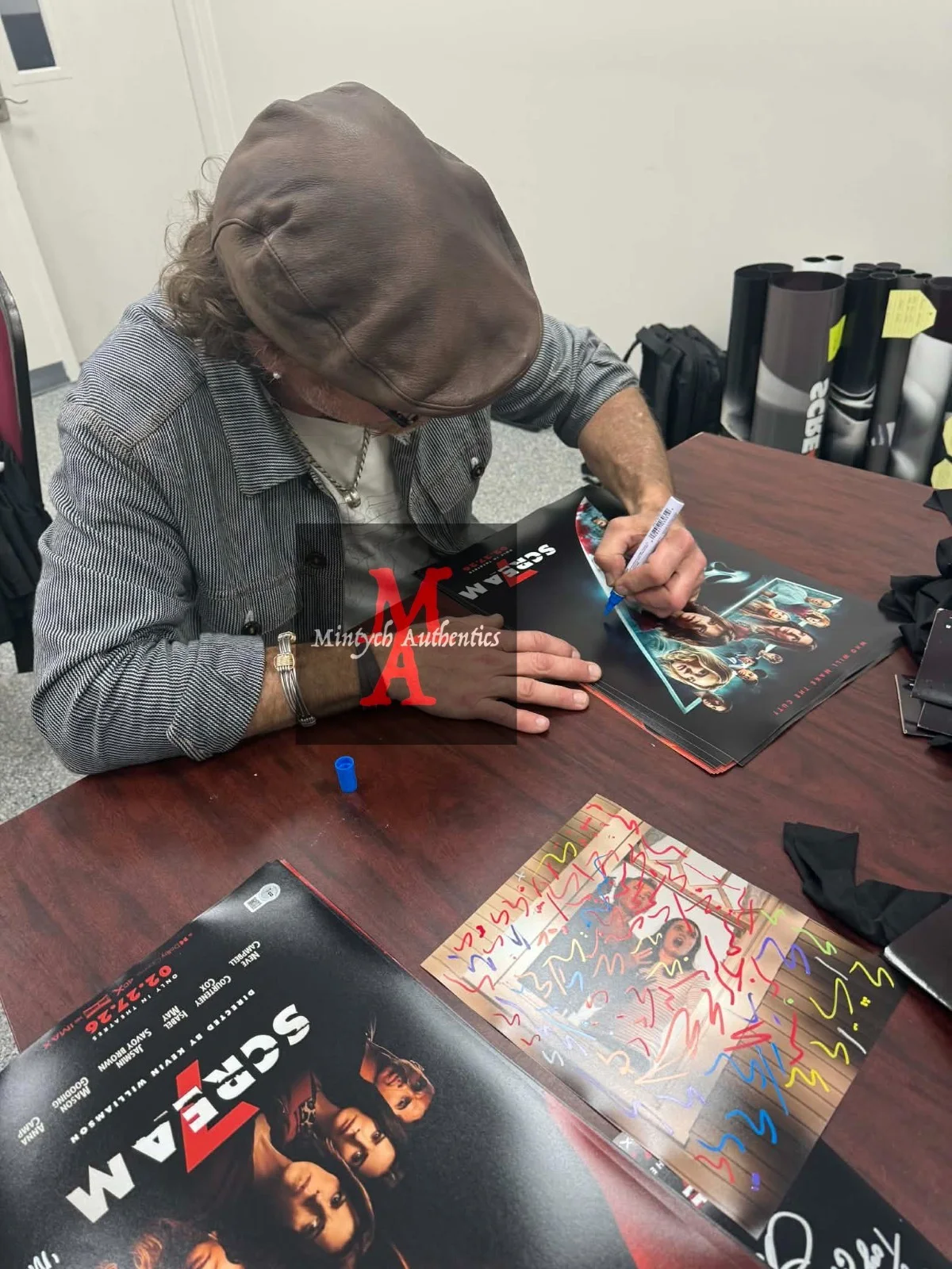 Ethan Embry, Kraig Dane — Ethan Embry Kraig Dane dual signed real Buck 120 Knife Scream 7 Beckett COA, image 4