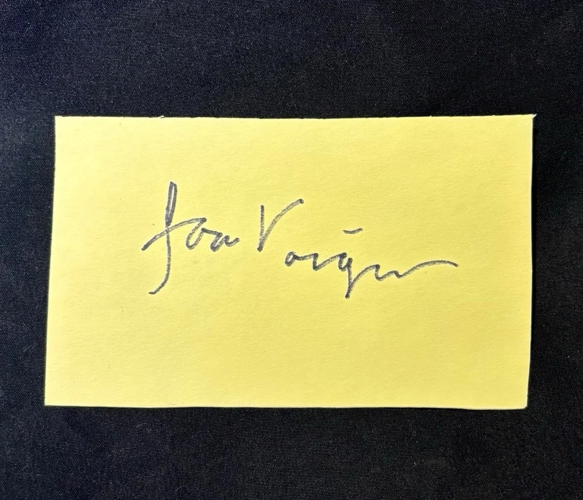 Jon Voight — Jon Voight Signed 3x5” Index Card - Legendary Actor, image 2