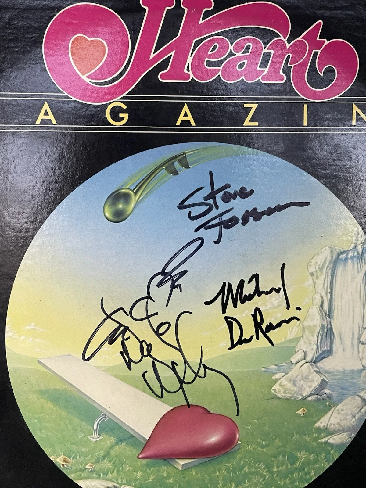 Heart Signed x3 Magazine Album Vinyl Record Nancy Wilson Fossen Derosier, изображение 2