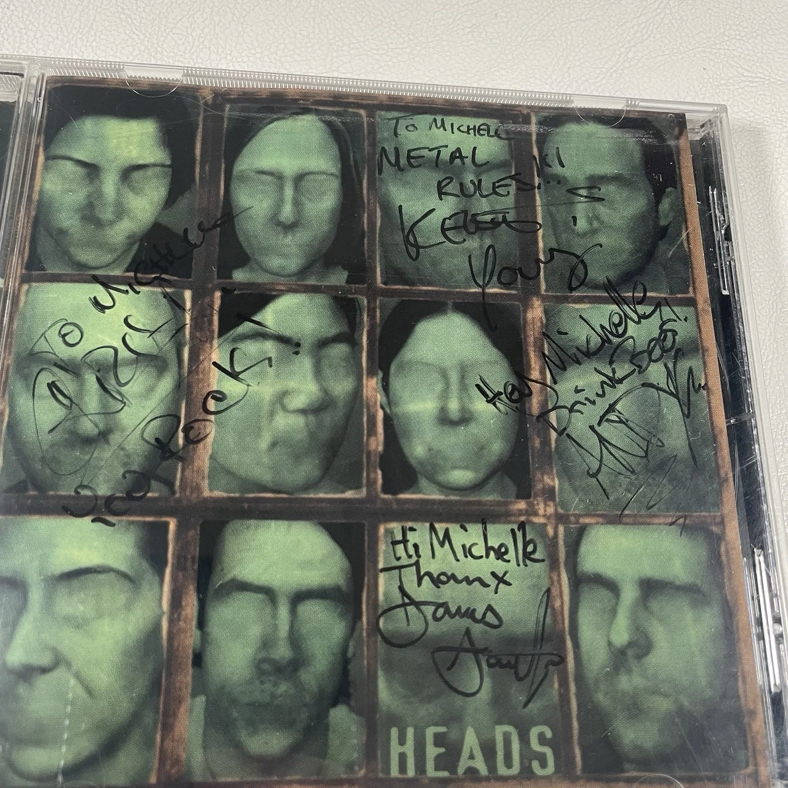 40 Grit Heads Signed CD Insert 2000 Metal Blade Records Autographed Heavy Metal, изображение 3