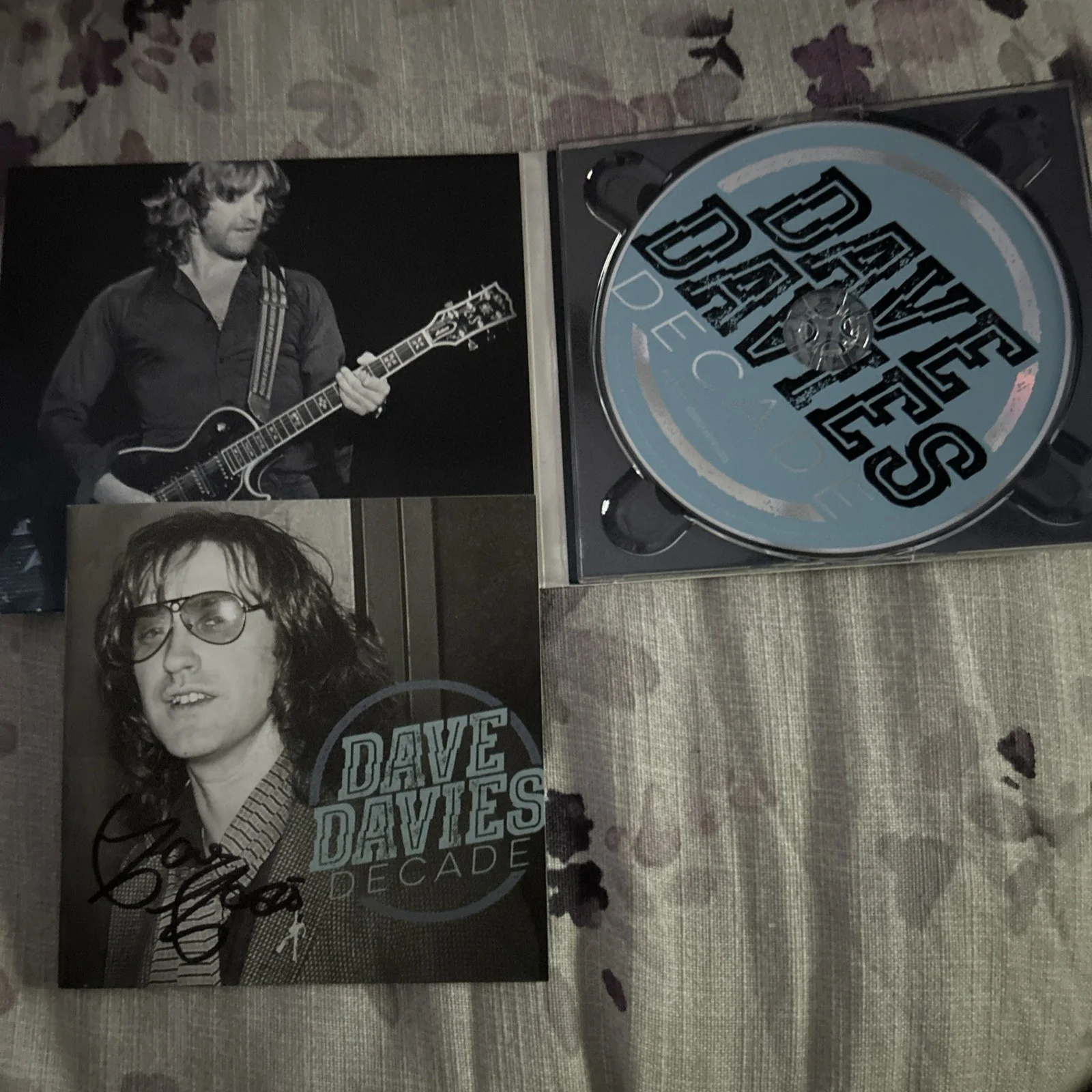 Dave Davies Signed Cd Decade The Kinks, image 4