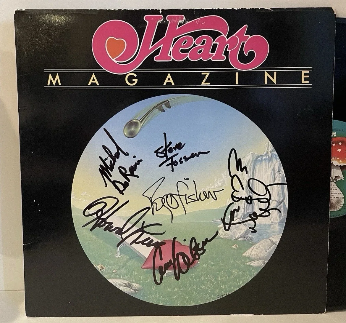 Heart Signed x6 Magazine Album Vinyl Record Ann Nancy Wilson PROOF, image 3