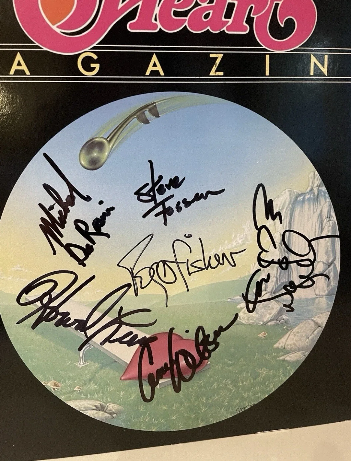 Heart Signed x6 Magazine Album Vinyl Record Ann Nancy Wilson PROOF, image 4