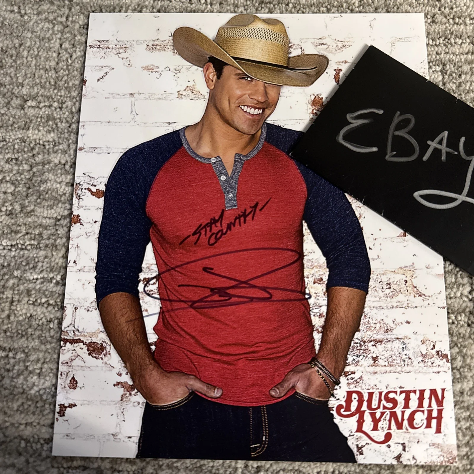 Dustin Lynch Signed 8x10 Photo 'Thinking 'Bout You' Country Singer PSA COA, изображение 2