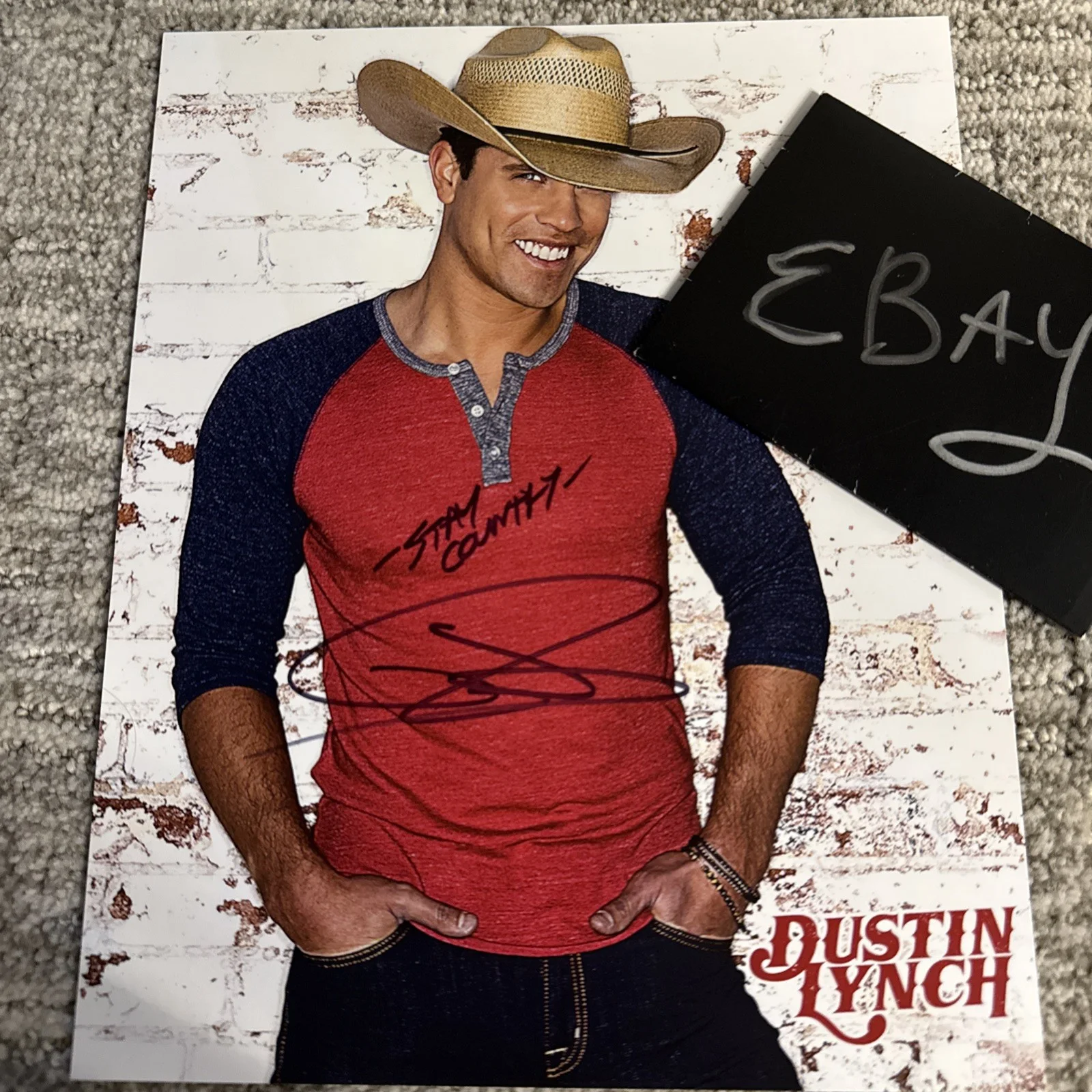 Dustin Lynch Signed 8x10 Photo 'Thinking 'Bout You' Country Singer PSA COA, изображение 4