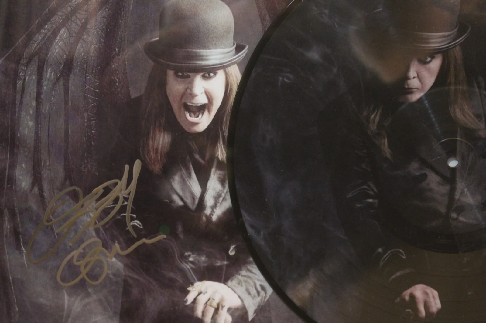 Autographed Record - Ozzy Osbourne - Ordinary Man - Framed +C.O.A., image 2