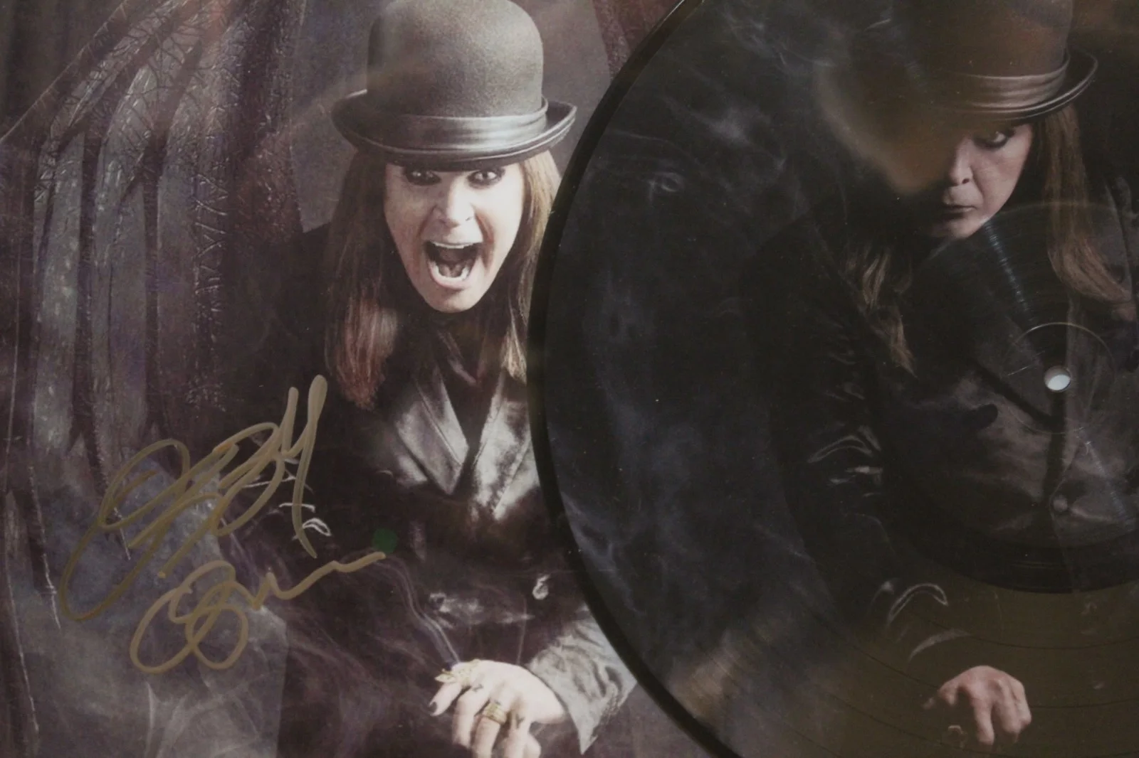 Autographed Record - Ozzy Osbourne - Ordinary Man - Framed +C.O.A., image 3