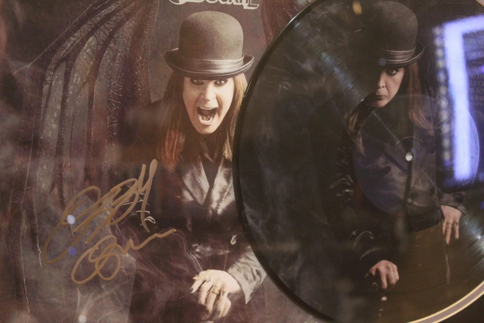 Autographed Record - Ozzy Osbourne - Ordinary Man - Framed +C.O.A., image 4
