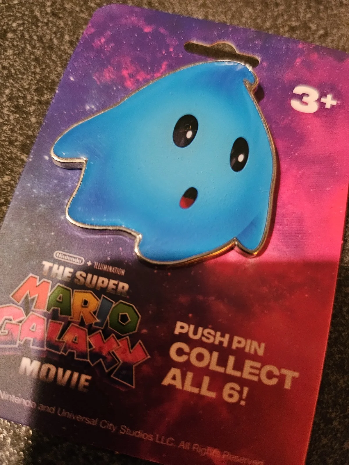 *RARE* BLUE LUMA PIN SUPER MARIO GALAXY MOVIE 2026 UK CINEMA ODEON MERCH LIMITED, изображение 2