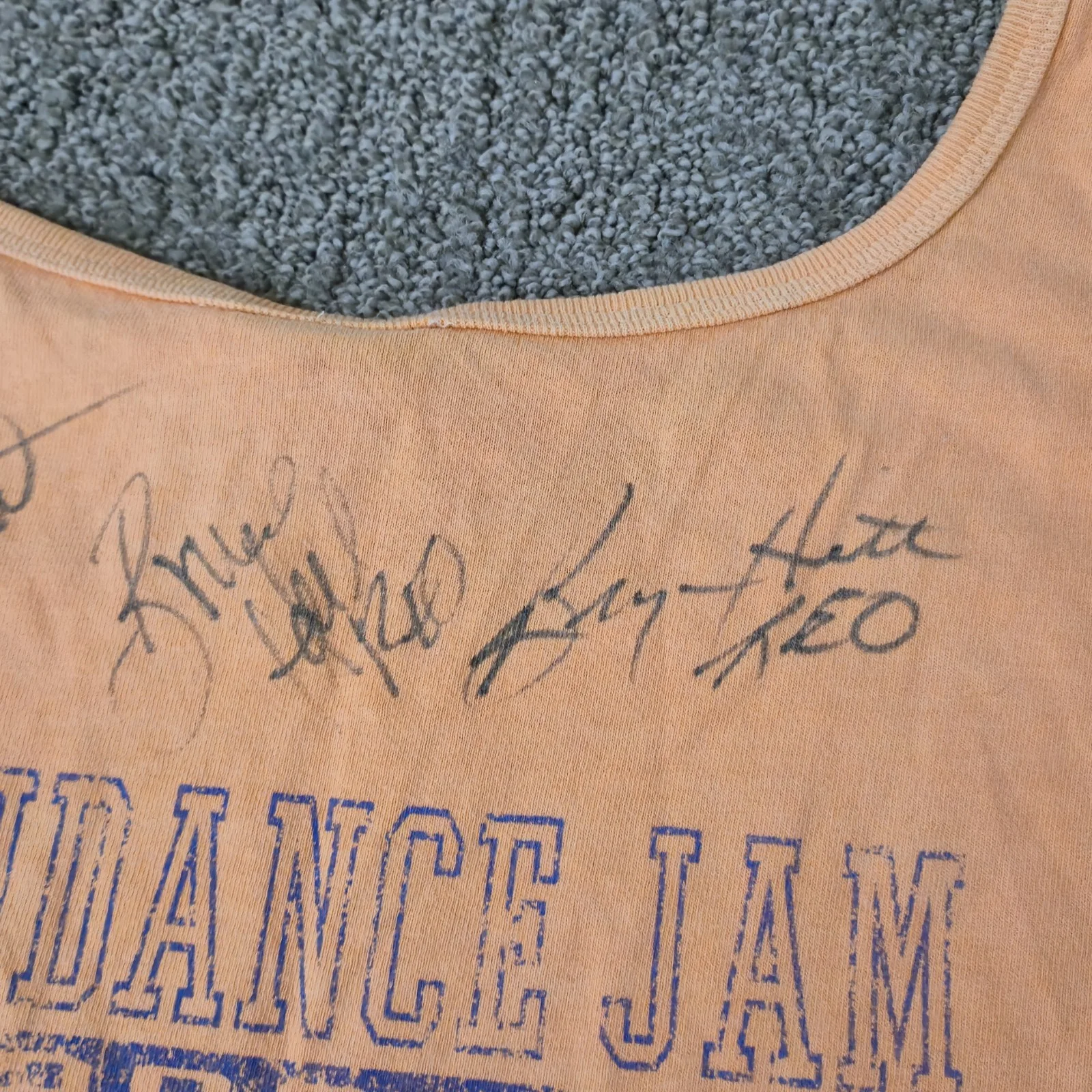 Signed REO Speedwagon Autographed Signed Concert Shirt Size L Moondance Jam, image 3