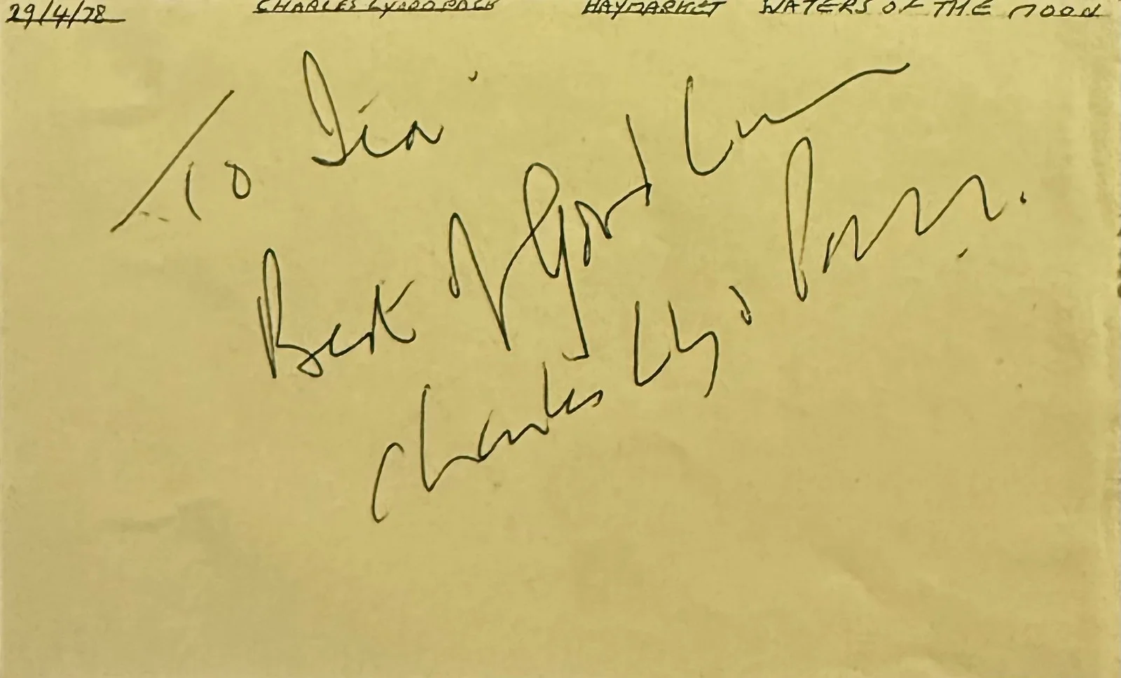 Derek Godfrey, Charles Lloyd Pack — DEREK GODFREY & CHARLES LLOYD PACK Dual Signed Autograph 3x5 ALBUM PAGE BRITISH, изображение 2