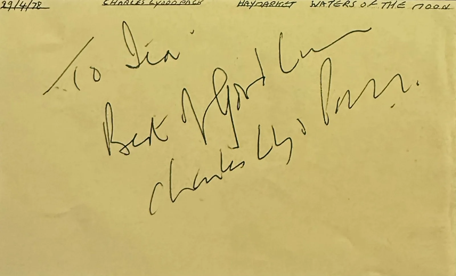 Derek Godfrey, Charles Lloyd Pack — DEREK GODFREY & CHARLES LLOYD PACK Dual Signed Autograph 3x5 ALBUM PAGE BRITISH, изображение 4