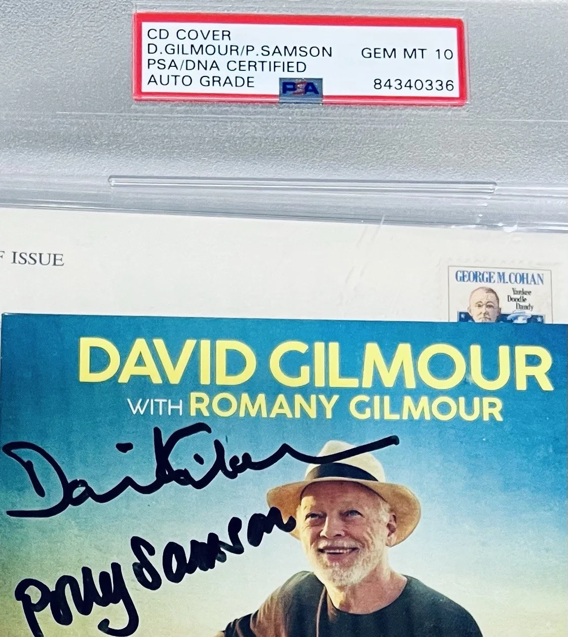 David Gilmour Pink Floyd Signed CD Perfect Autograph PSA/DNA Gem Mint 10, image 3