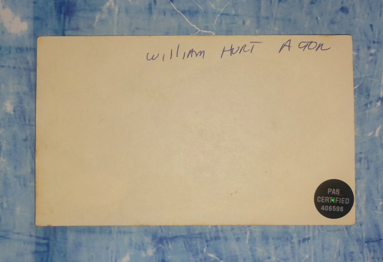 William Hurt Hand Signed Autograph JSA COA Index Card NO US TARIFFS, image 4