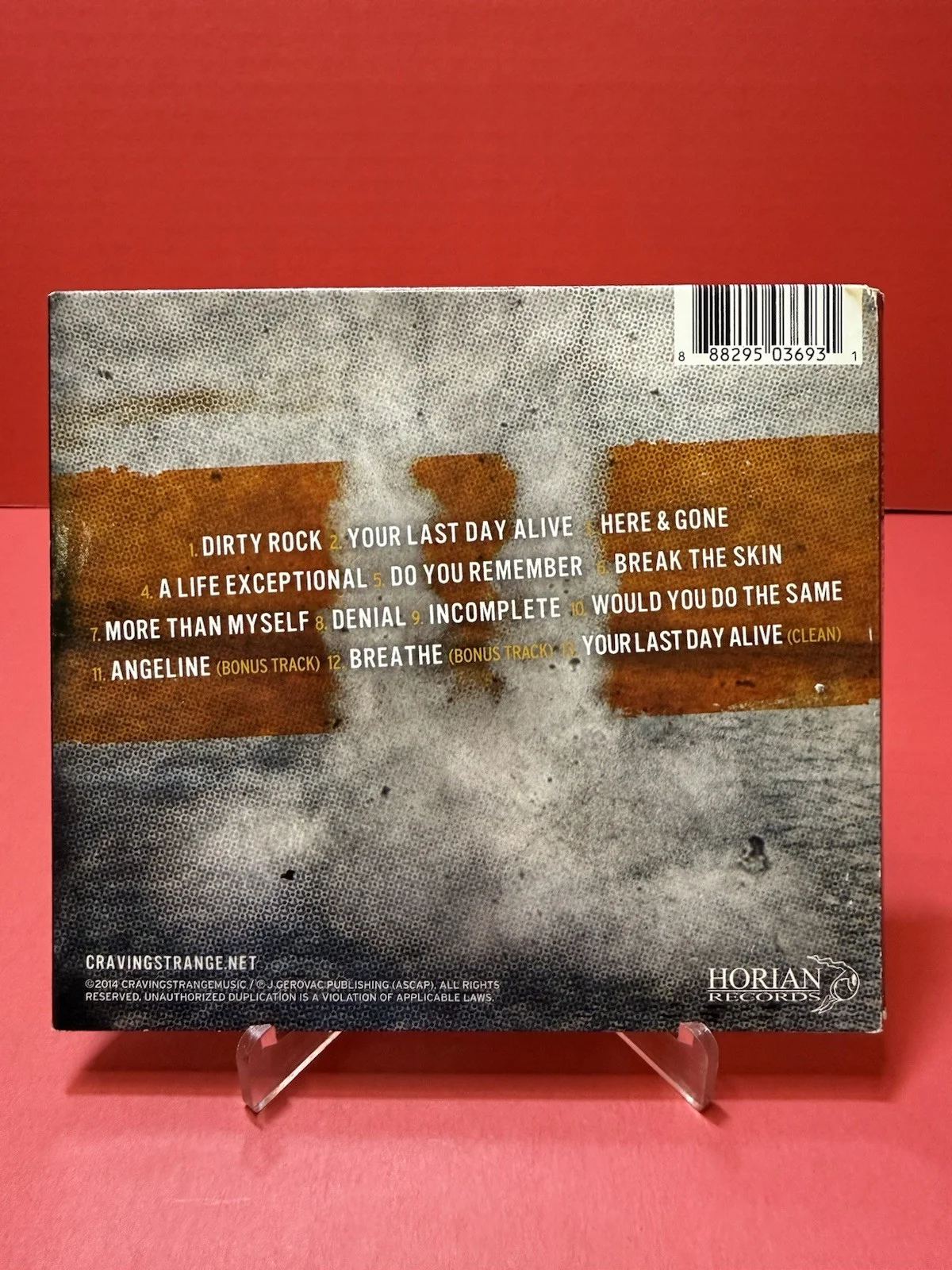 Craving Strange A Life Exceptional CD Signed Copy By 4 Band Members, изображение 3