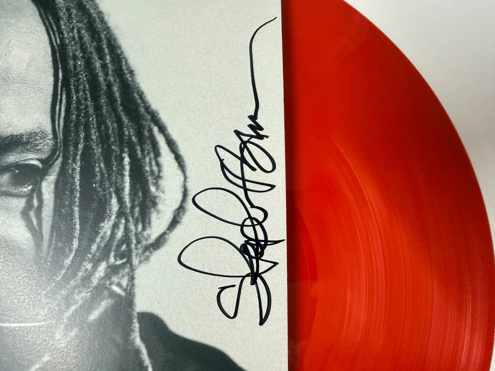 Thundercat Distracted SIGNED IN PERSON Red Vinyl LP Limited Edition Album Rare, изображение 2