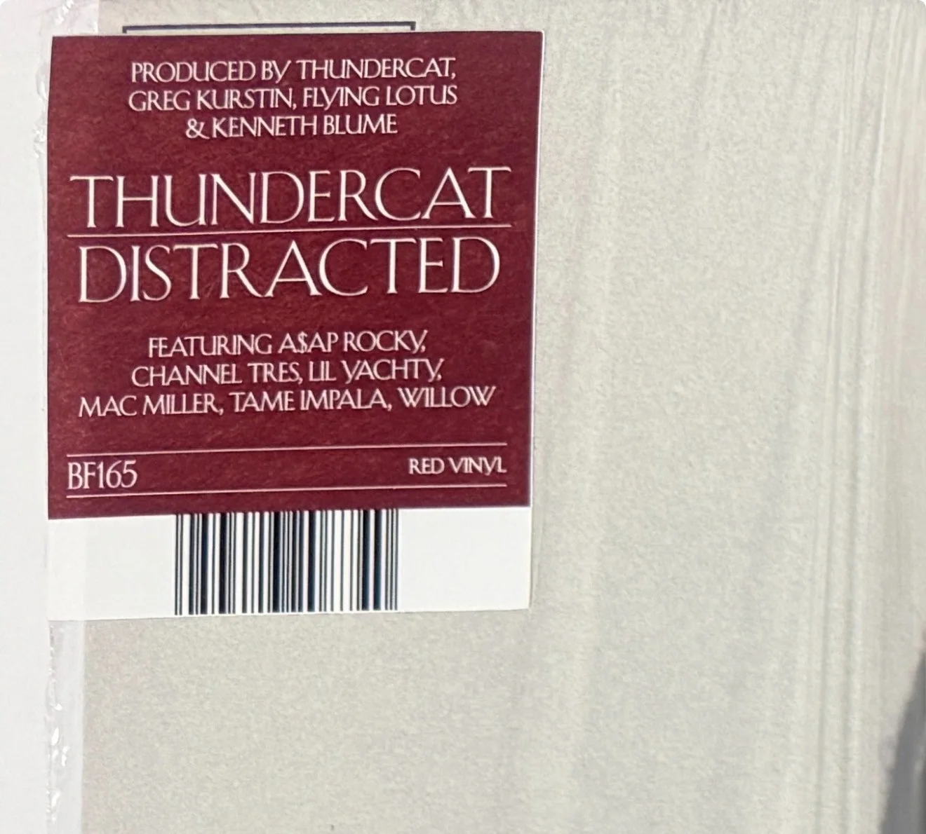 Thundercat Distracted SIGNED IN PERSON Red Vinyl LP Limited Edition Album Rare, изображение 3