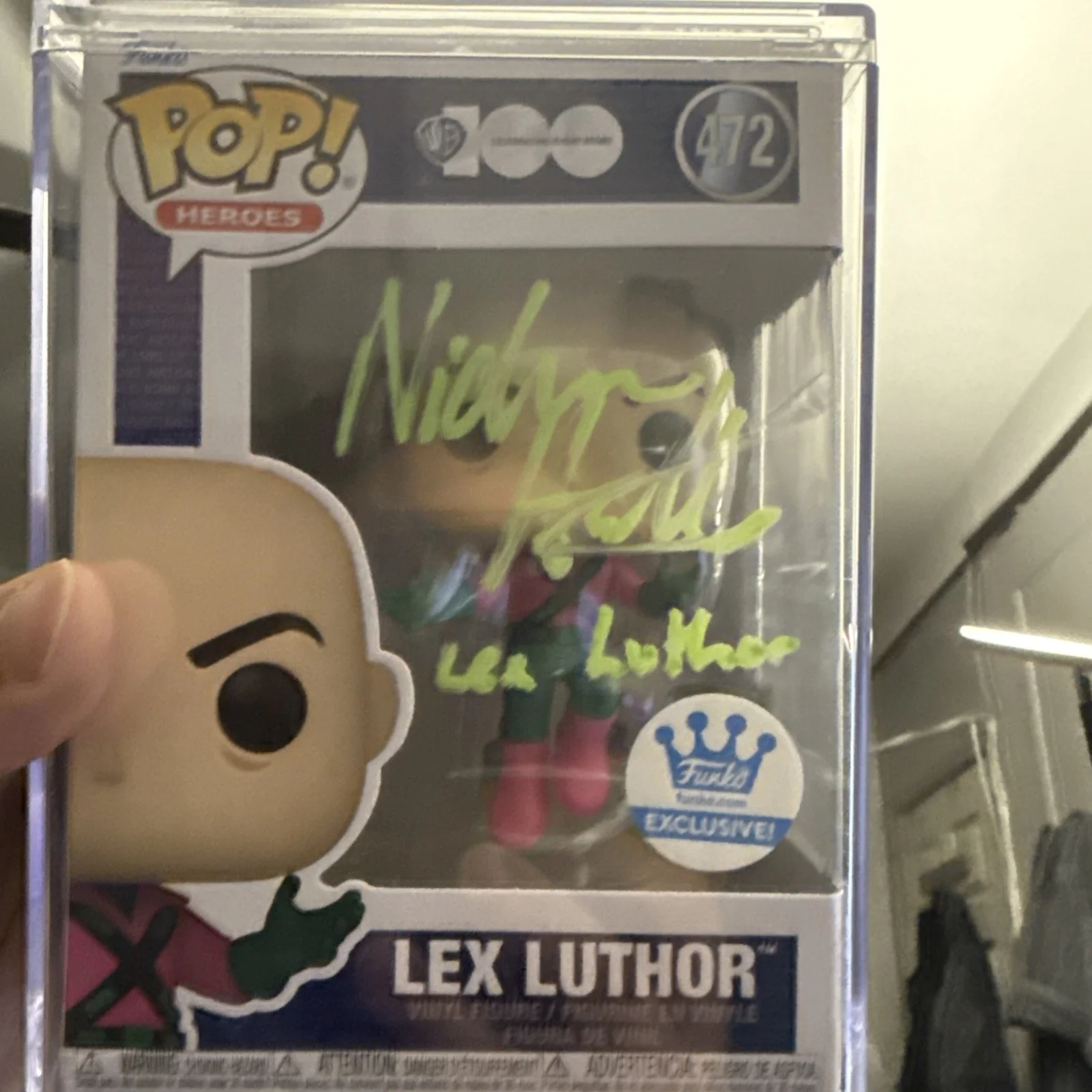 Nicholas Hoult — NICHOLAS HOULT SIGNED LEX LUTHOR FUNKO POP 472 Exclusive /AUTOGRAPHED SUPERMAN
