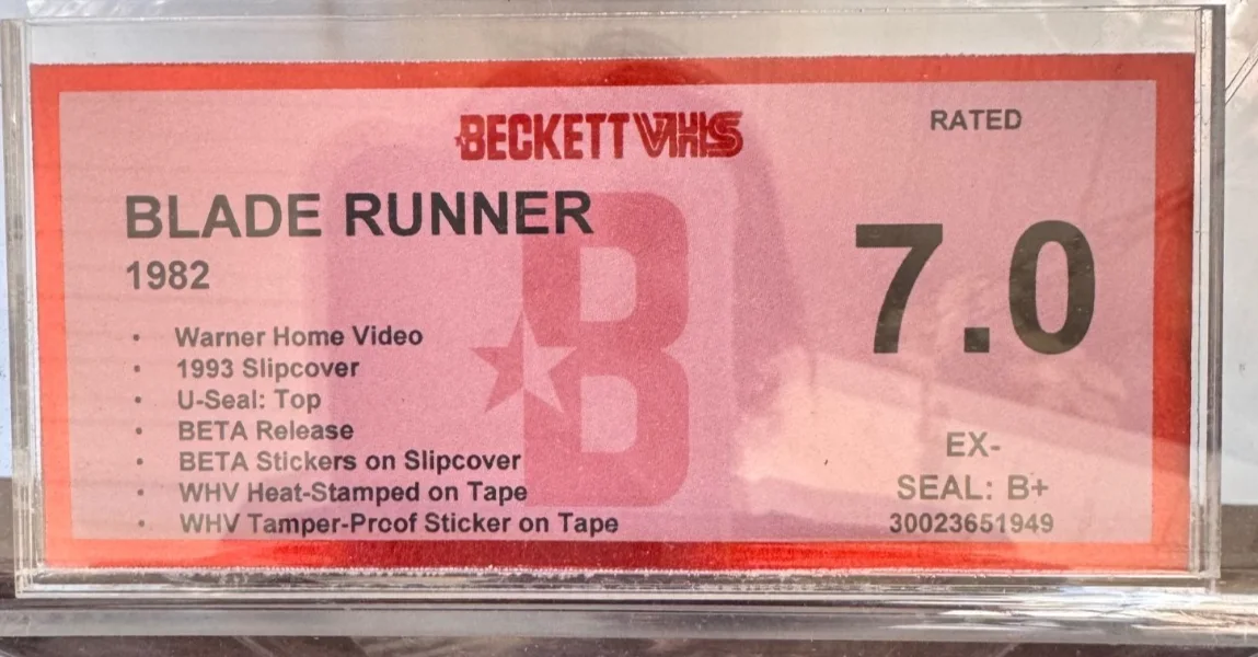 Blade Runner Directors Cut , Sealed 33 Years Old Betamax , Rare Limited Print!, image 3