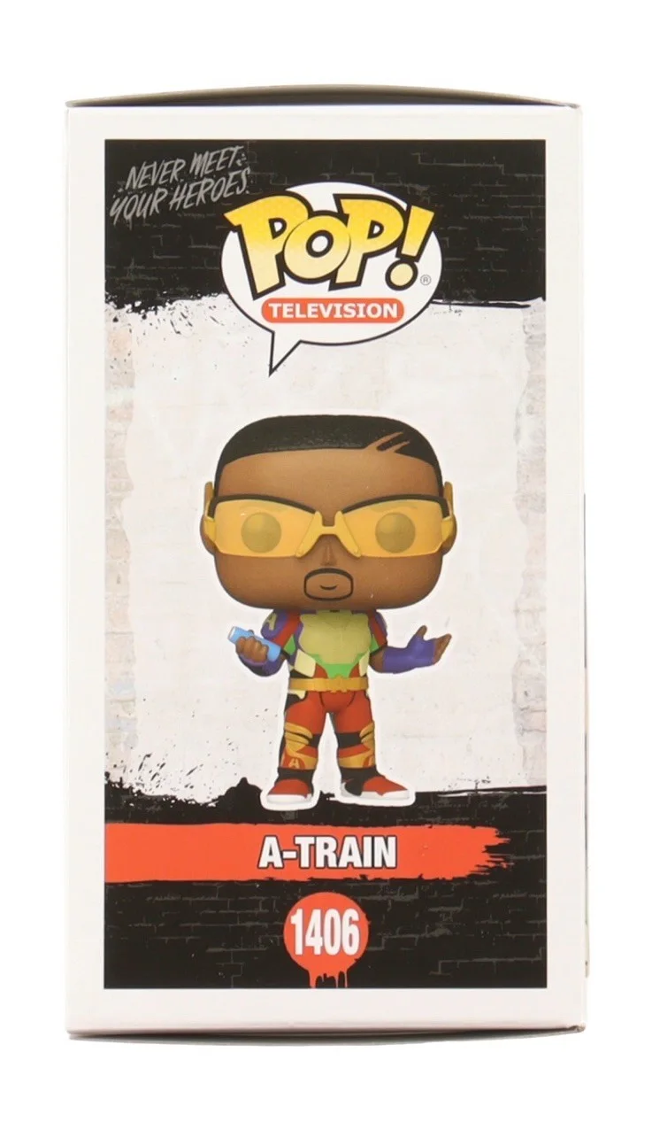 Jessie T. Usher Signed A-Train Funko Pop #1406 ACOA COA Autograph The Boys, изображение 2