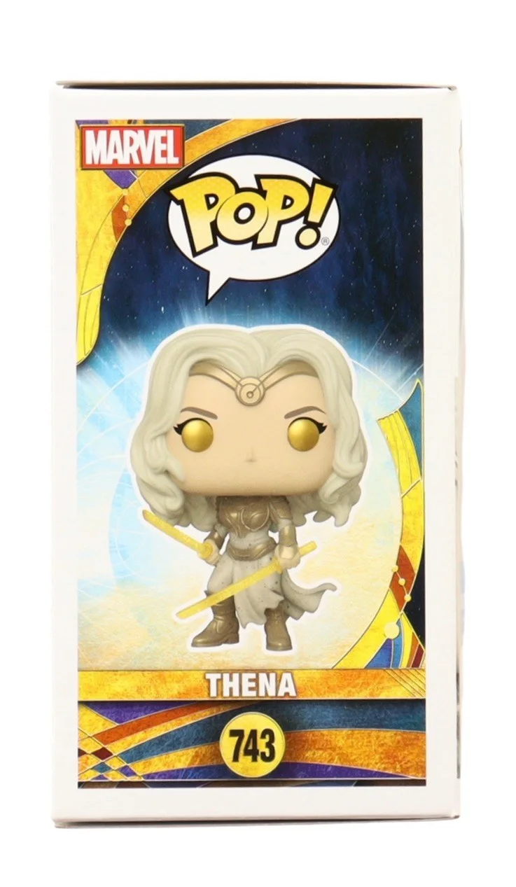 ANGELINA JOLIE — ANGELINA JOLIE SIGNED AUTOGRAPH ETERNALS FUNKO POP 743 BECKETT BAS THENA, изображение 2