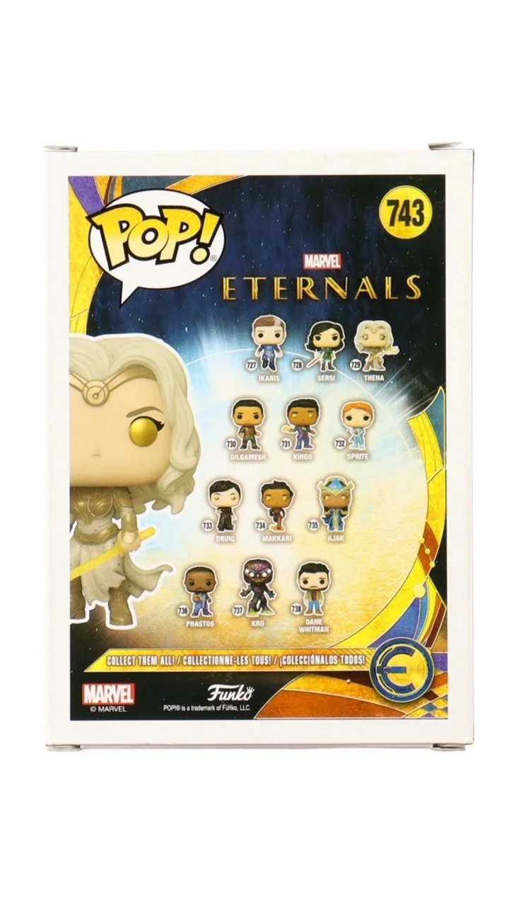 ANGELINA JOLIE — ANGELINA JOLIE SIGNED AUTOGRAPH ETERNALS FUNKO POP 743 BECKETT BAS THENA, изображение 3
