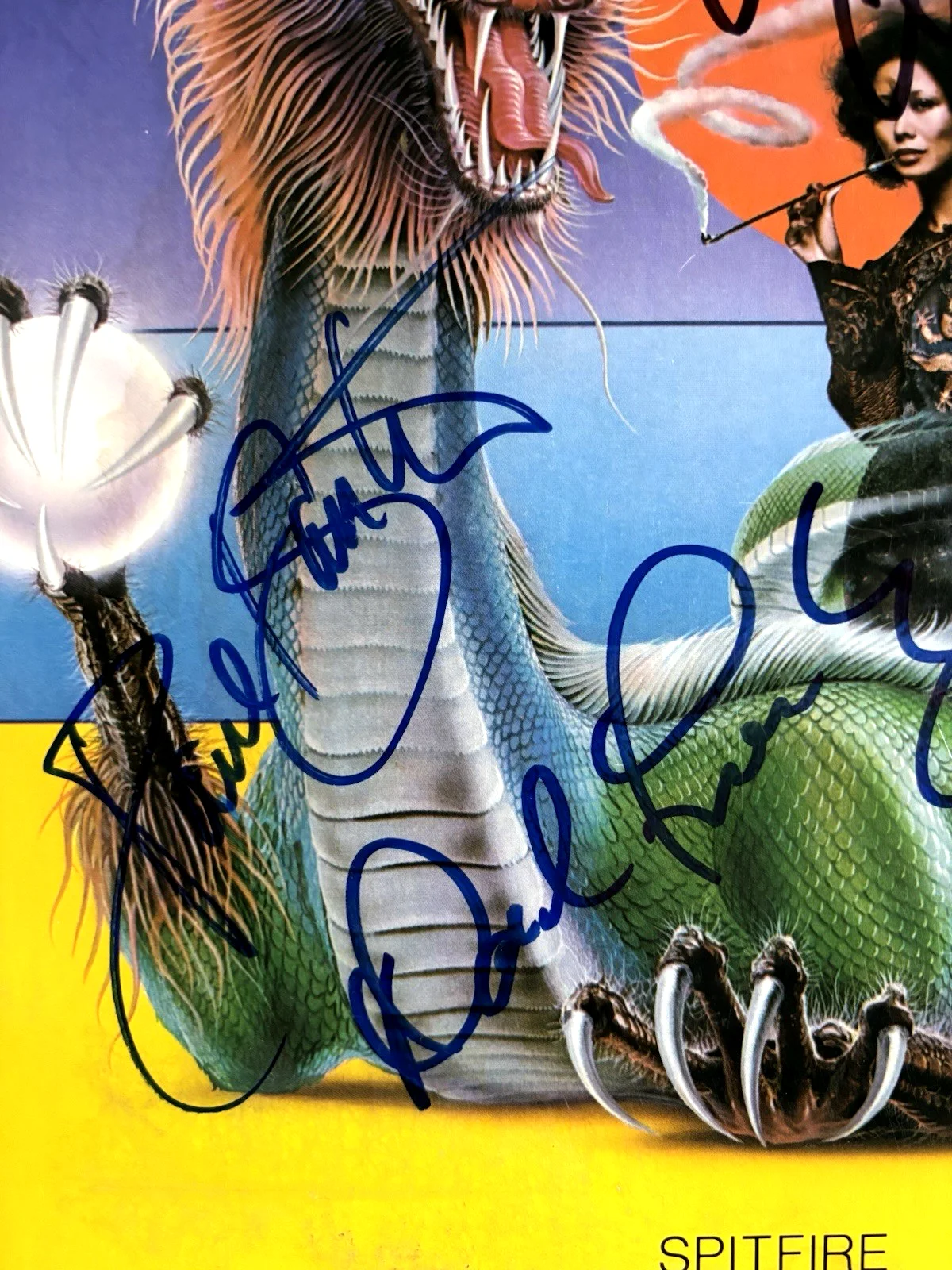 JEFFERSON STARSHIP Signed SPITFIRE Vinyl LP JSA COA Kantner BALIN Freiberg CHAQU, изображение 3