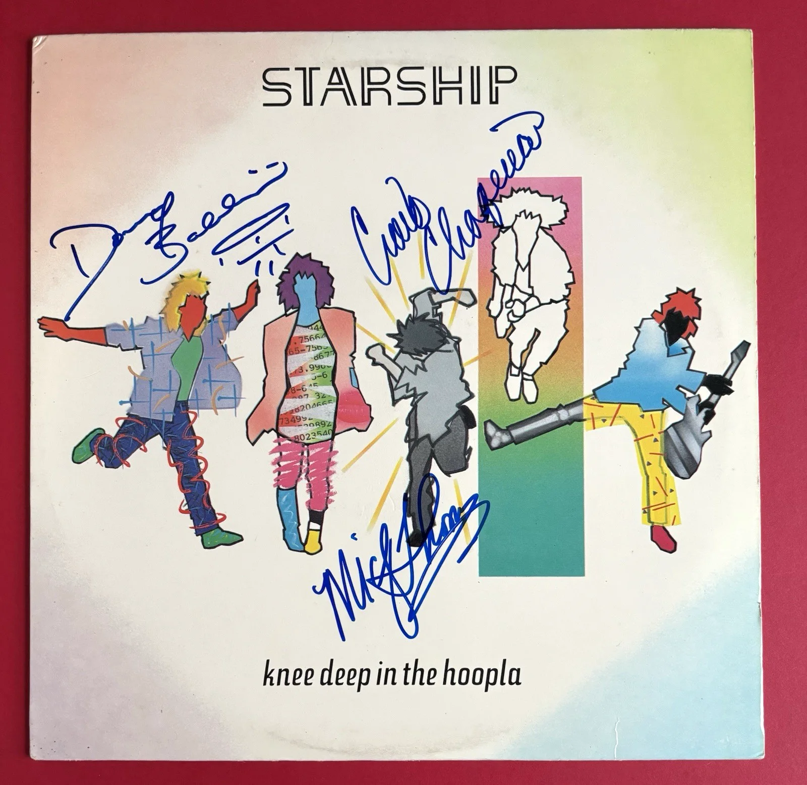 JEFFERSON STARSHIP Signed KNEE DEEP Vinyl Record JSA COA BALDWIN Thomas CHAQUICO, image 2