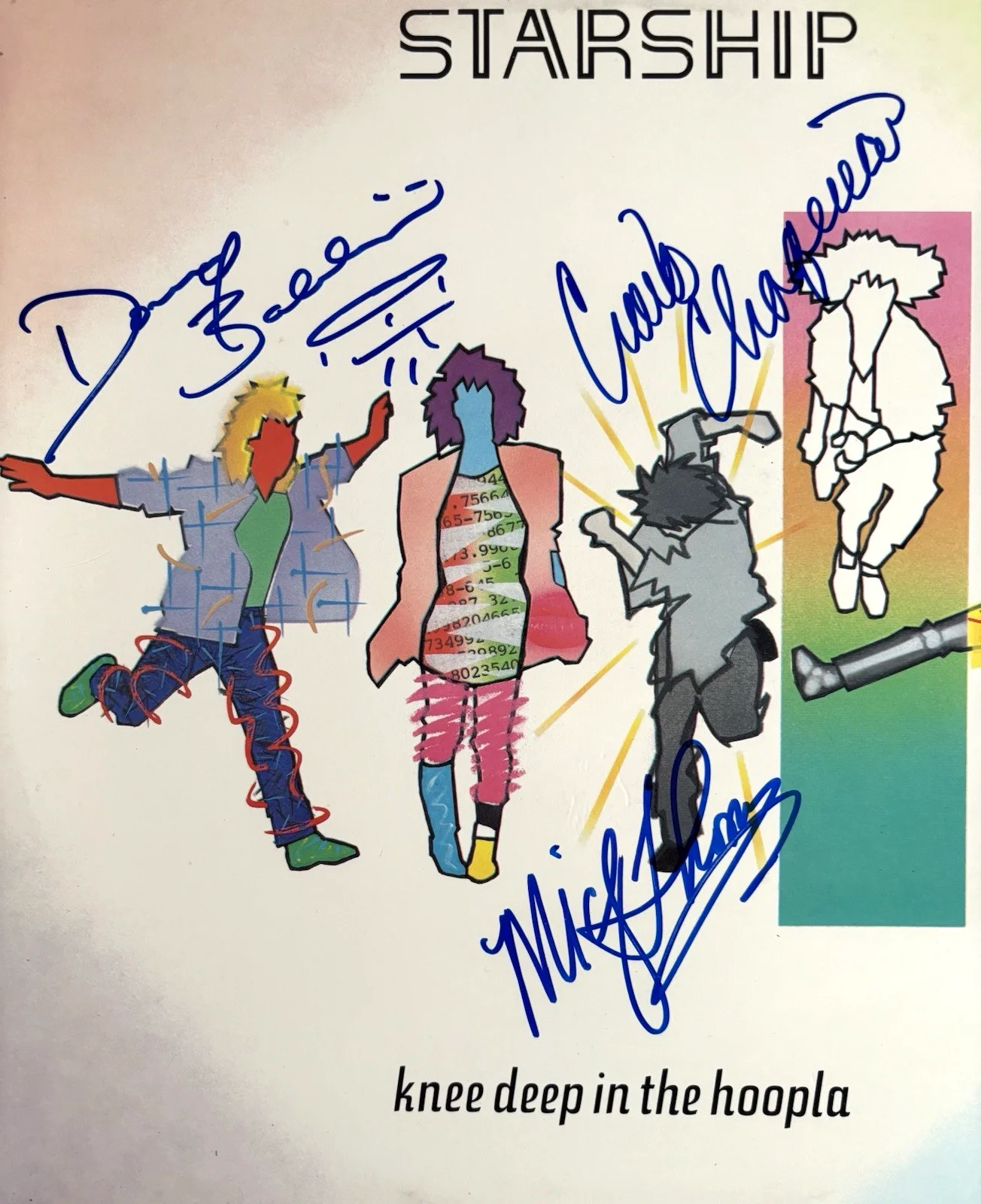 JEFFERSON STARSHIP Signed KNEE DEEP Vinyl Record JSA COA BALDWIN Thomas CHAQUICO, image 3